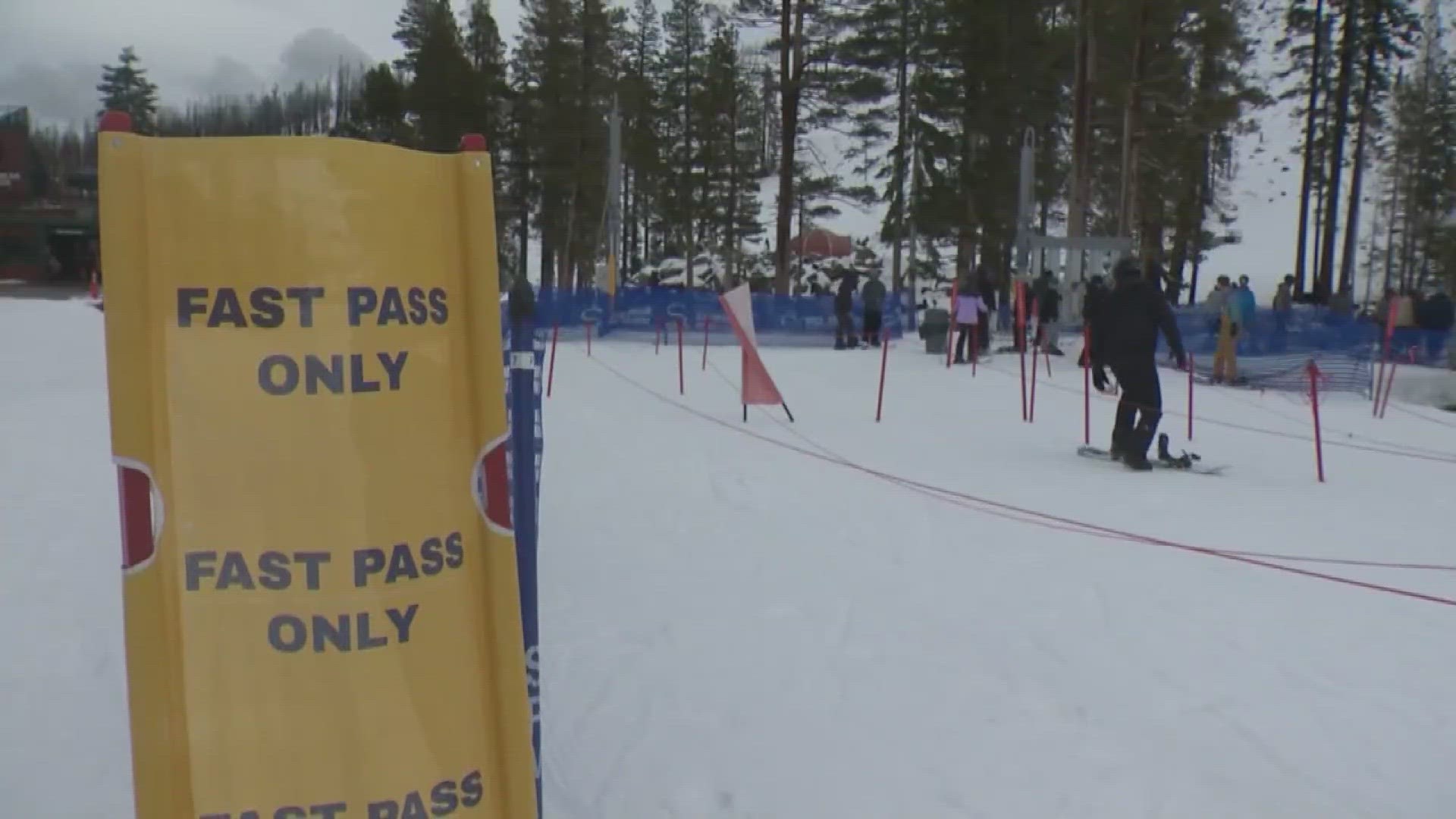 Ski resorts in Lake Tahoe aren't getting as much snow as last year and it's making trails less accessible to skiers.