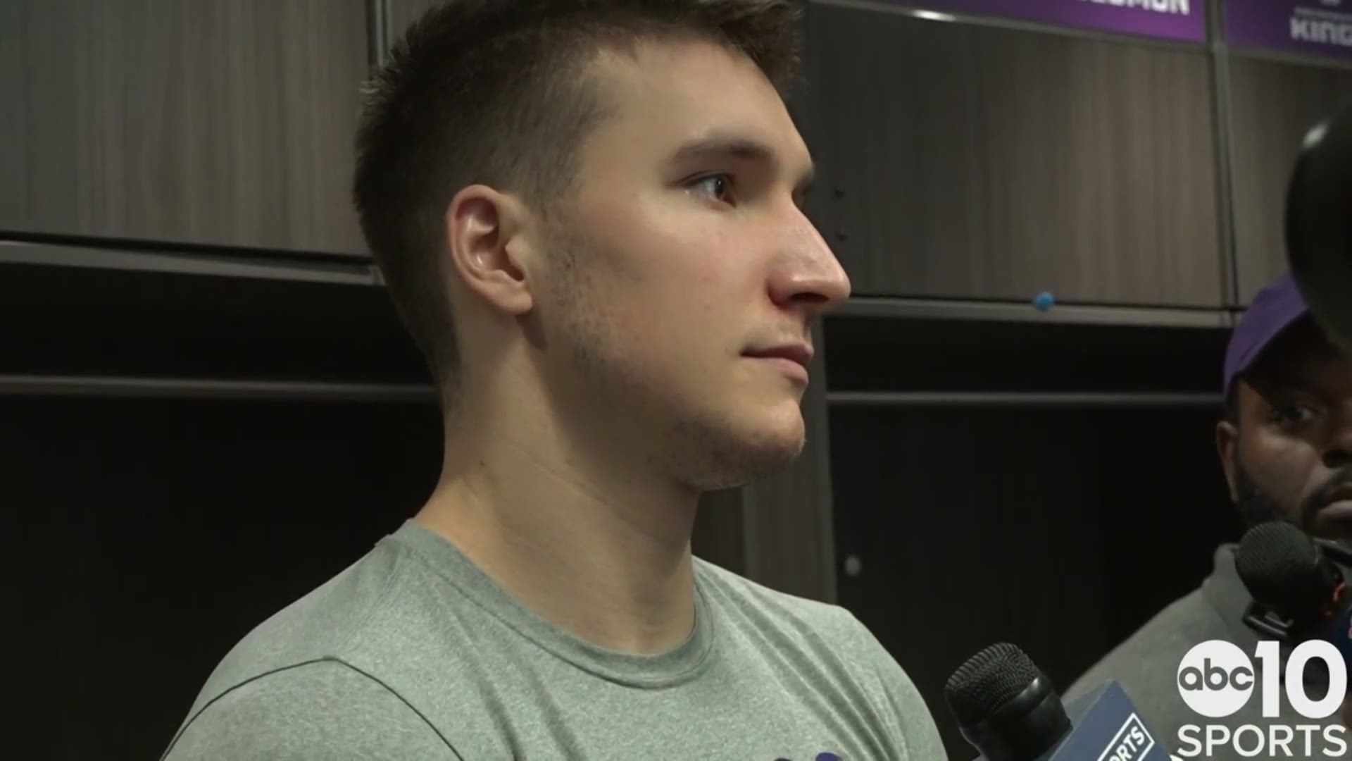 Kings guard Bogdan Bogdanovic talks about his 25 point and 10 assist performance in Tuesday’s 107-99 victory over the Portland Trail Blazers.
