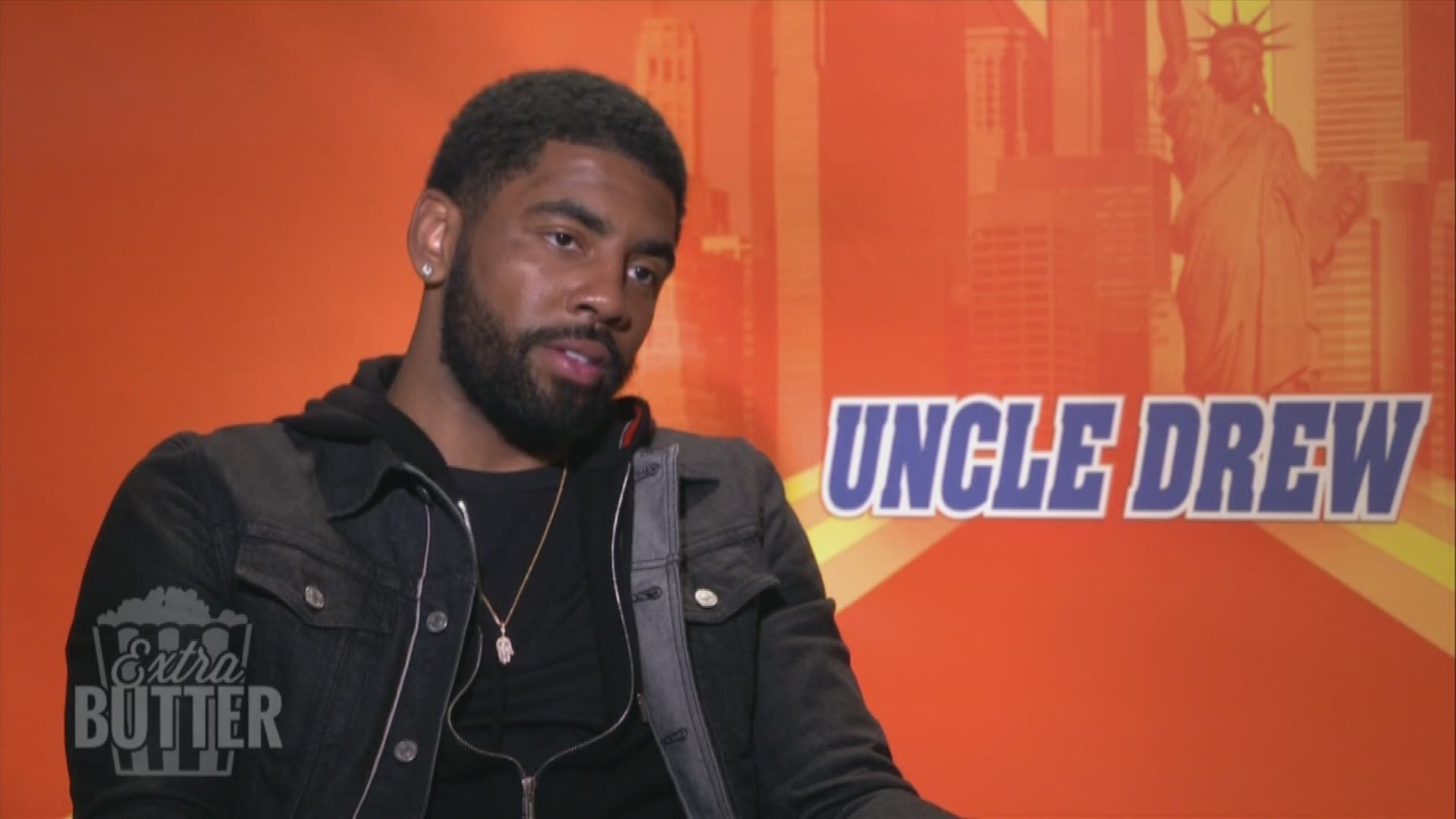 Mark S. Allen talks with the stars of 'Uncle Drew,' including Kyrie Irving, Lisa Leslie and Reggie Miller.
