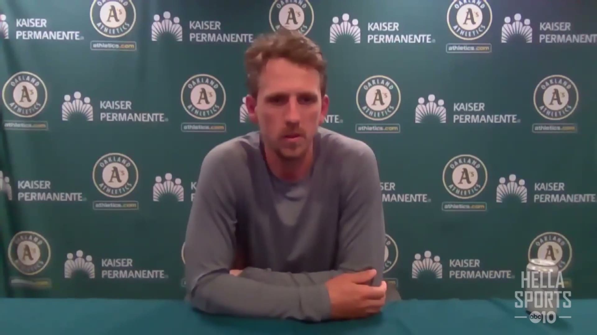 Stephen Piscotty talks about his heroics to lift Oakland over the Texas Rangers 5-1 by providing the A's with their second walk-off grand slam of the season.