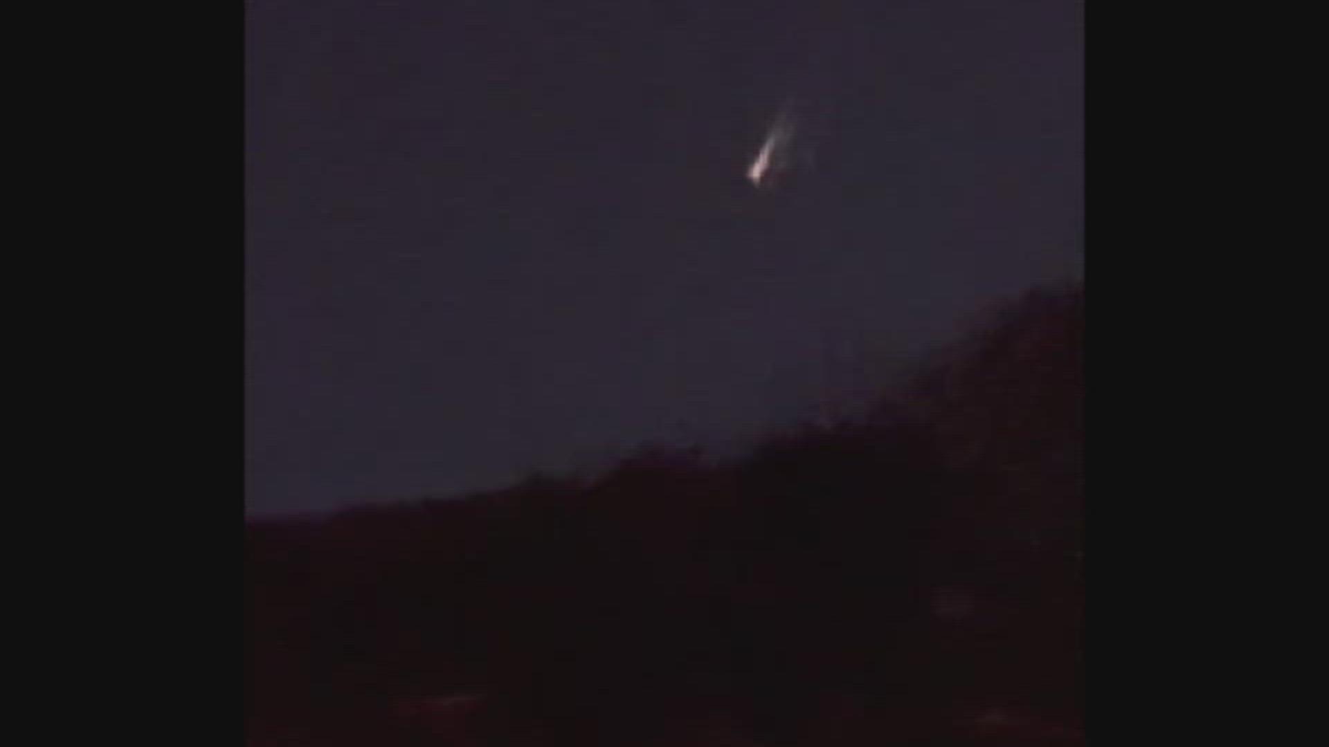A mysterious fireball appeared over California's skies. It's not yet clear what it is.