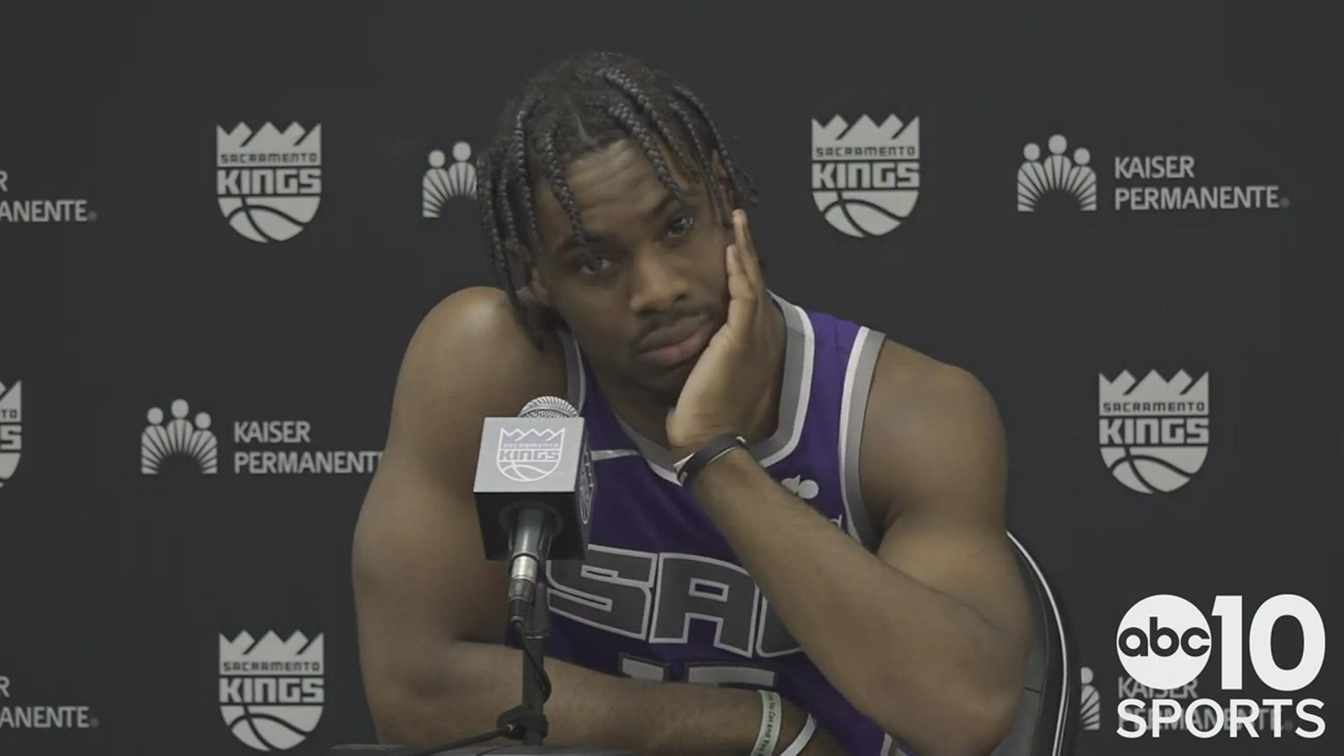 Kings rookie guard Davion Mitchell discusses Sacramento's hard fought 127-124 OT loss to the Phoenix Suns and his career night on Sunday.