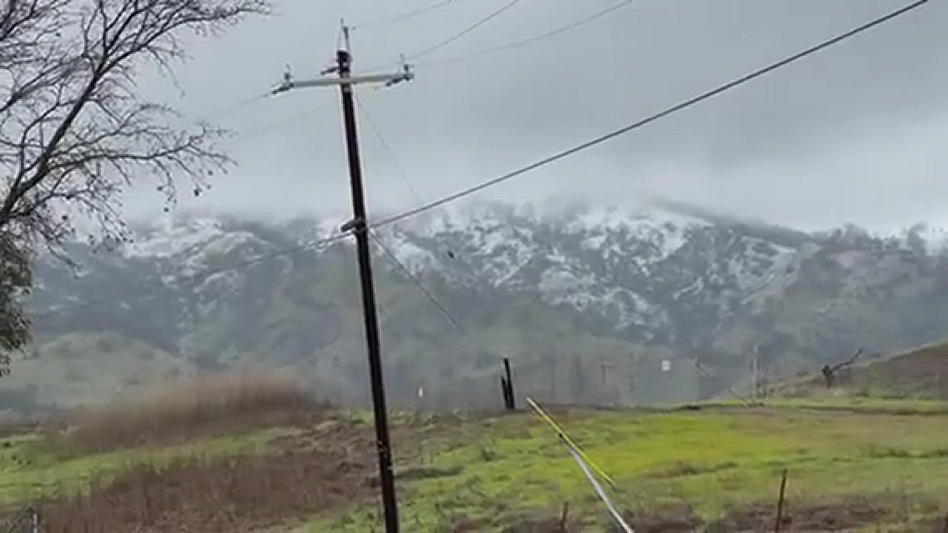 Snow In Vacaville Hills
