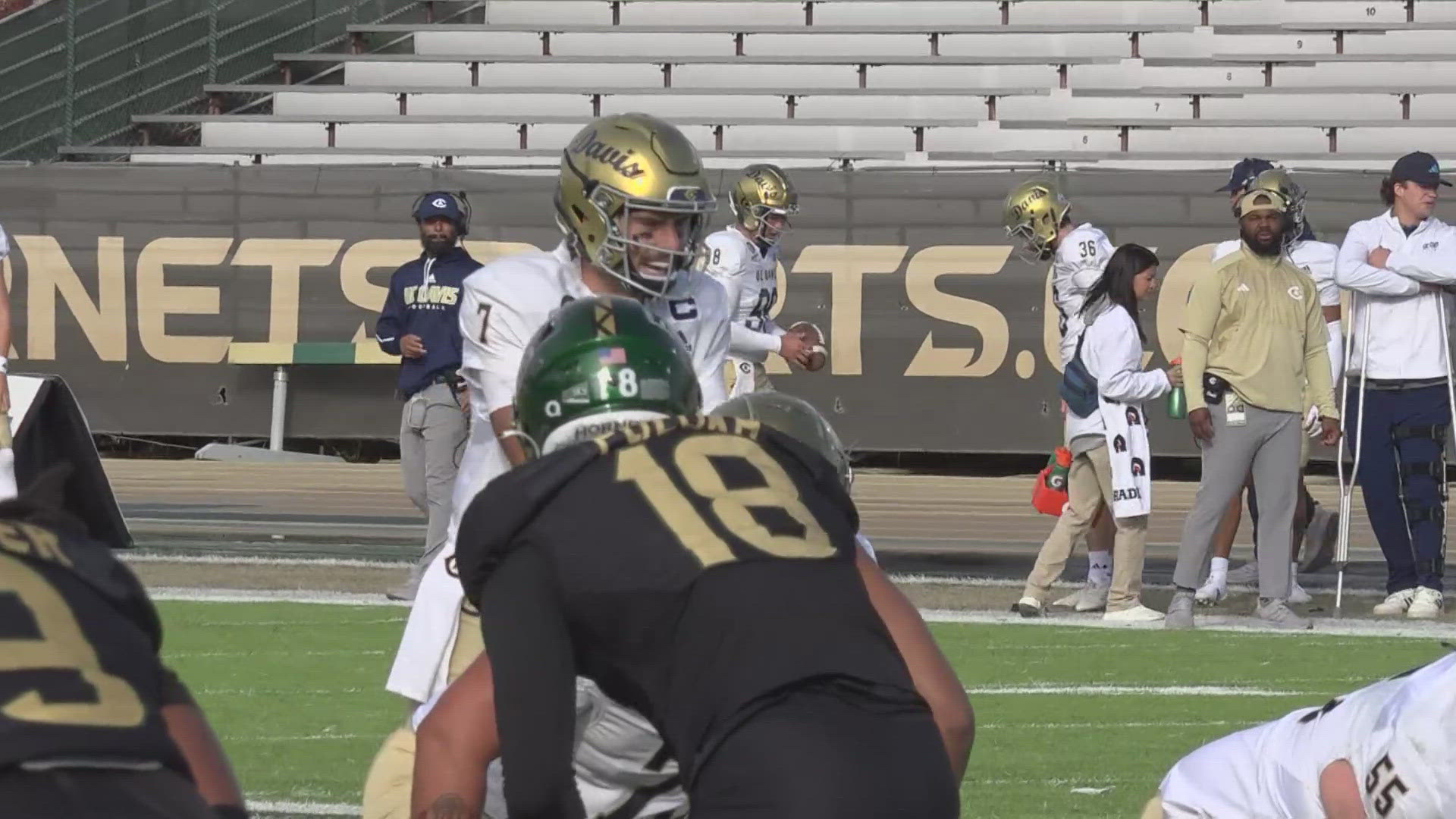 The UC Davis Aggies and the Sacramento State Hornets faced off in the latest edition of their rivalry matchup. 