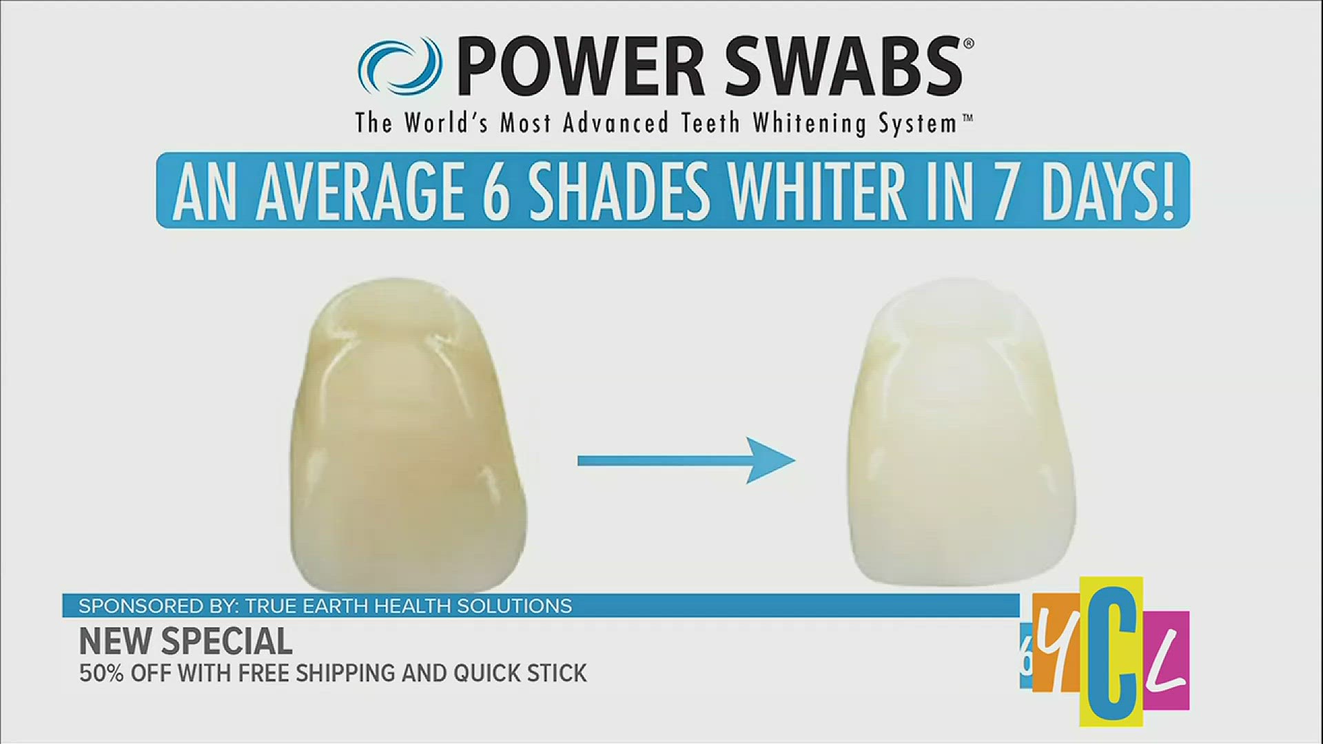 Learn about the 2-step teeth whitening system that delivers dramatic results in just 5 minutes a day. This segment paid for by True Earth Health Solutions.