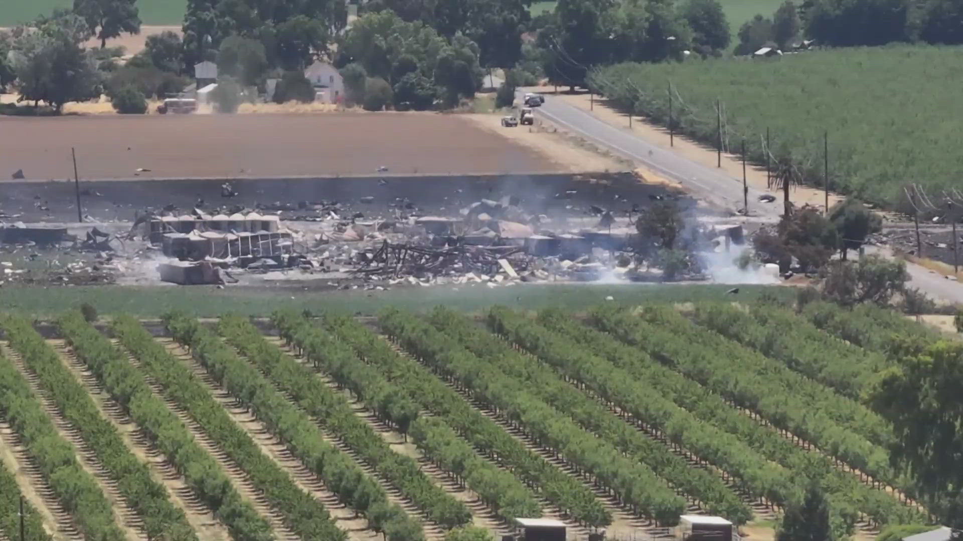 Seven people are unaccounted for following a fireworks warehouse explosion that sparked the Oakdale Fire in Yolo County, California.