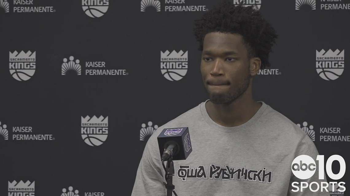 Kings C Damian Jones on his 22 point night following Sacramento's 123-109 loss to the Pelicans