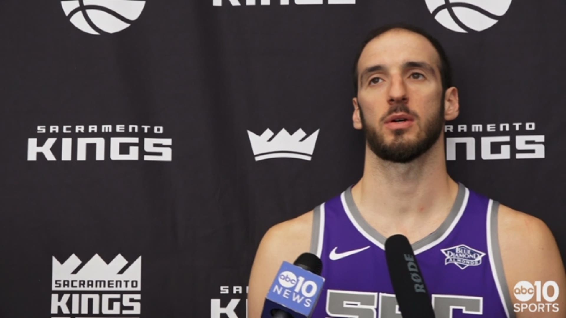 Sacramento Kings center Kosta Koufos meets with the media on Monday to talk about his busy offseason, which included him getting married, his impression of the young roster and taking more of a leadership role.