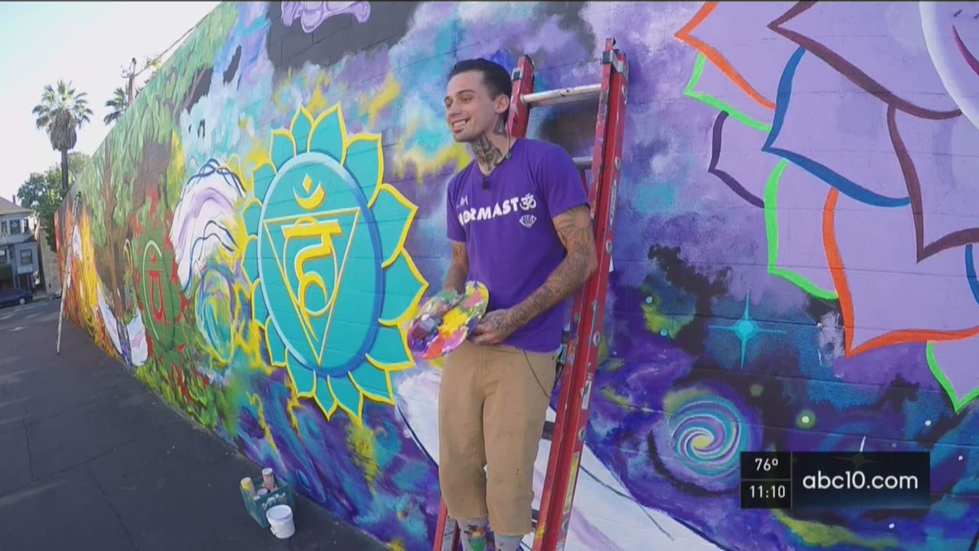 Tattoos to murals: A Midtown artist at work 