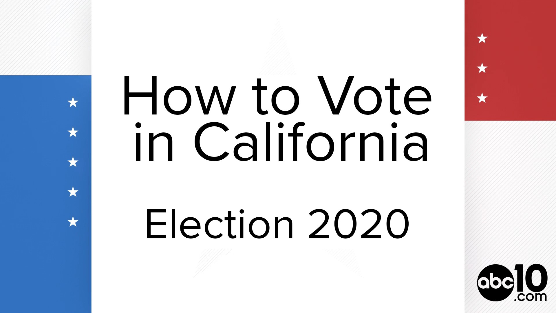People in California have many options when it comes to voting in the November 2020 Presidential election. Here's a look at how to vote in California this year.