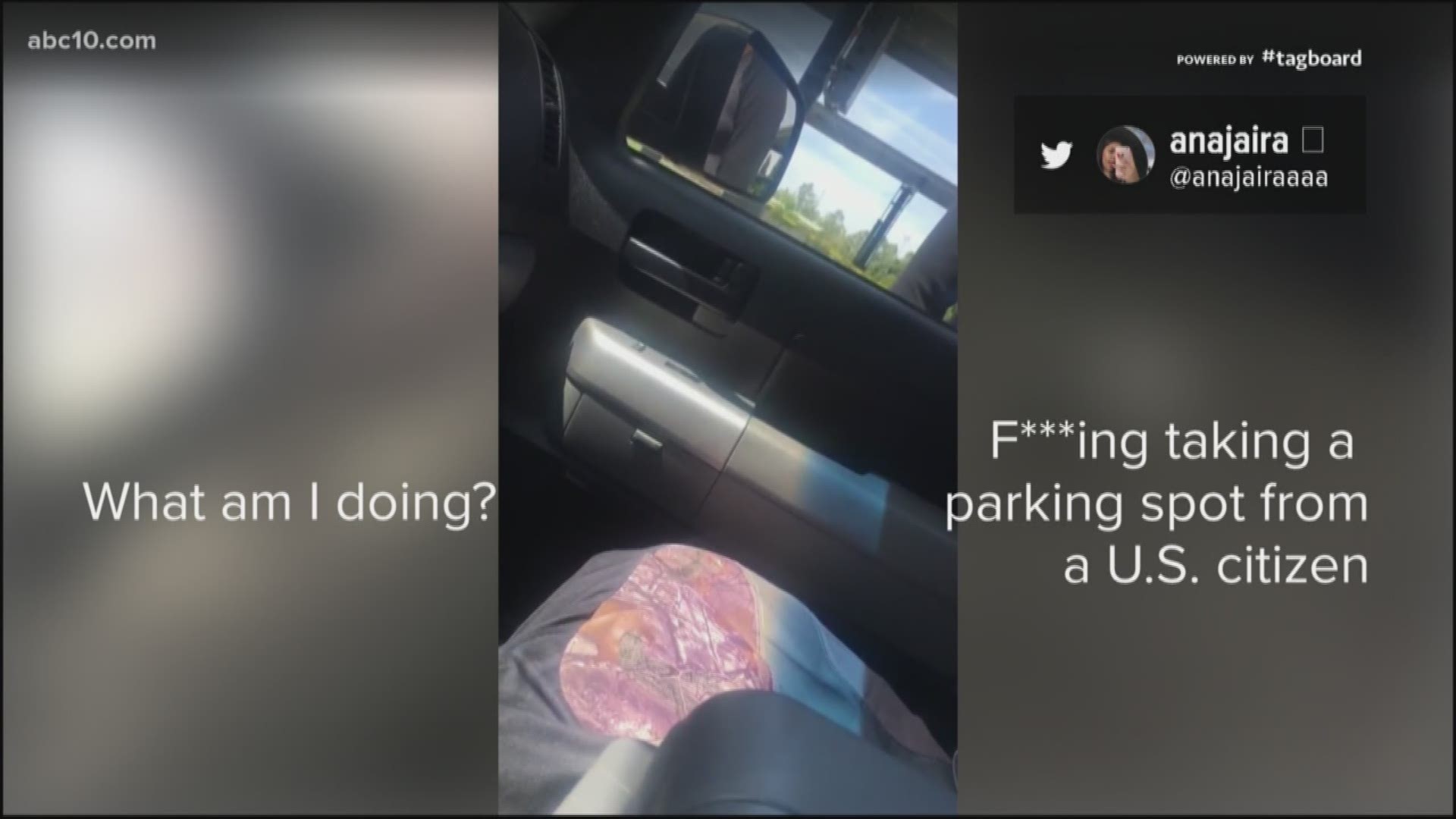An Elk Grove teenager shared a video of a man going on a racist rant as she sat in her car waiting on her little brother.