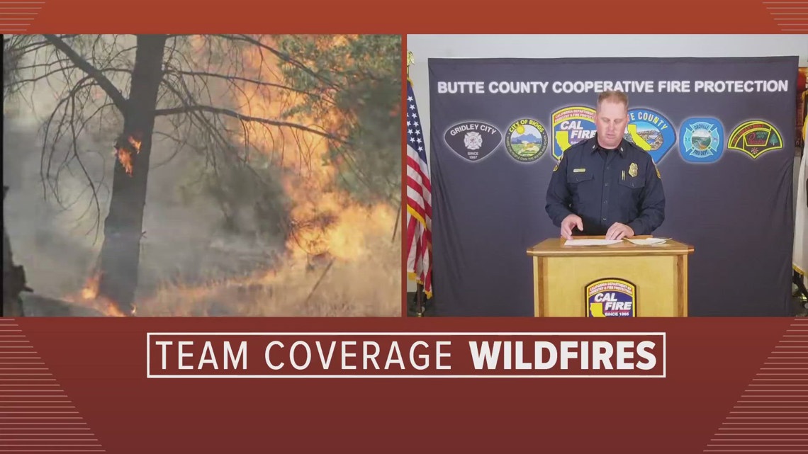 California Wildfires: Thompson Fire in Butte County - Cal Fire briefing ...