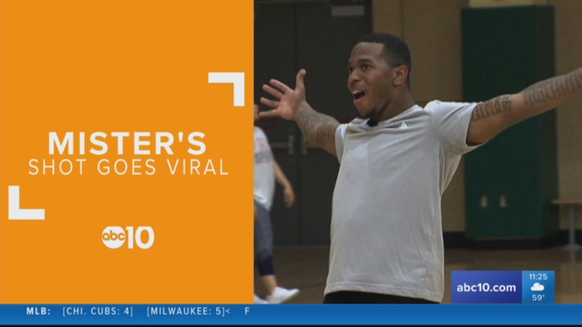 Sacramento State football player Mister Harriel, a safety for the Hornets, is putting his University in the national spotlight for his viral videos of trick shots on the basketball court.