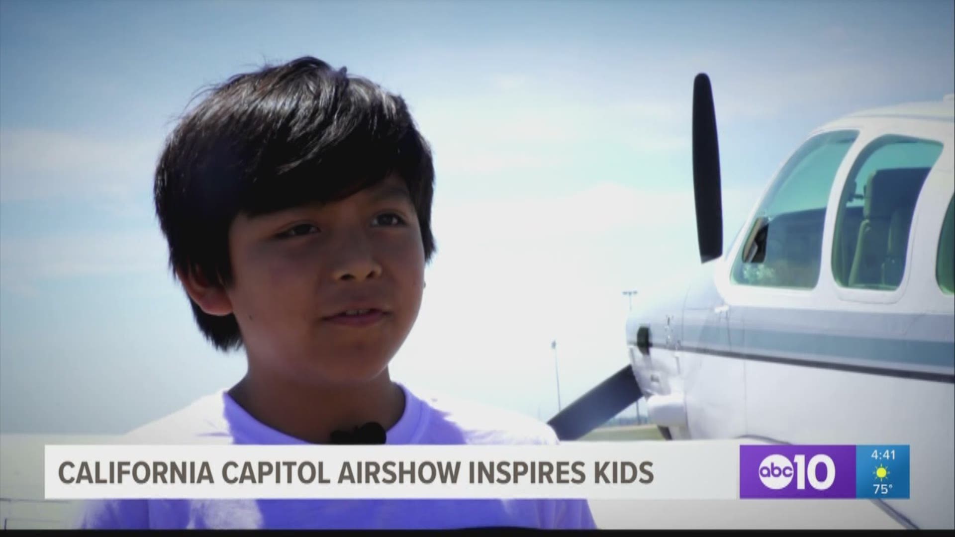 The California Capital Airshow organization invited hundreds of students to the Mather Airport for a hands-on aviation experience Sunday afternoon. 