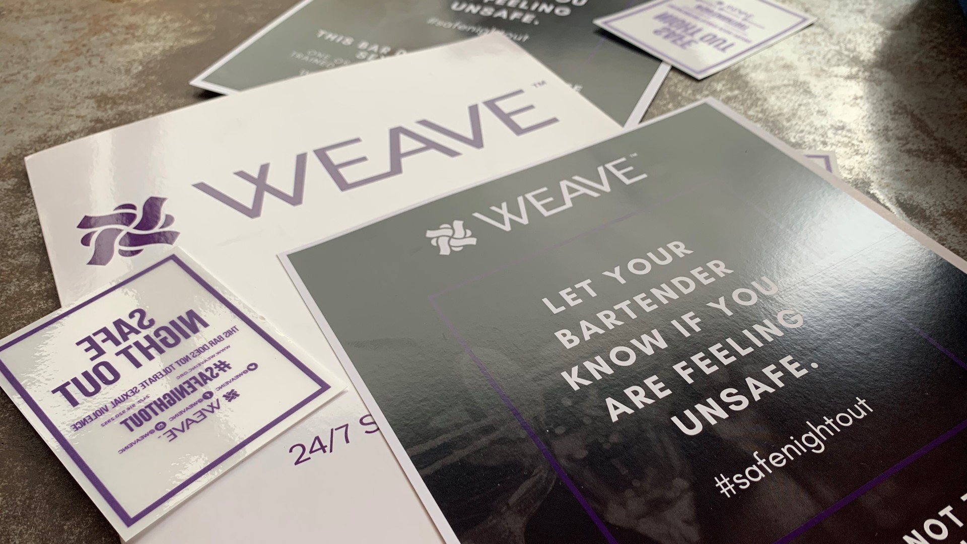 Sacramento bars started a new program this week aimed at educating themselves on ending sexual violence. The program is through WEAVE, a nonprofit organization that is the primary provider of crisis intervention services for survivors of domestic violence and sexual assault in Sacramento County.
