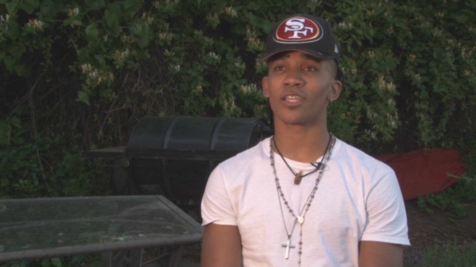 Colorado cornerback and former Christian Brothers high school star Ahkello Witherspoon talks to ABC10's Sean Cunningham about hearing his name called by the San Francisco 49ers on Friday during the third round of the NFL Draft.