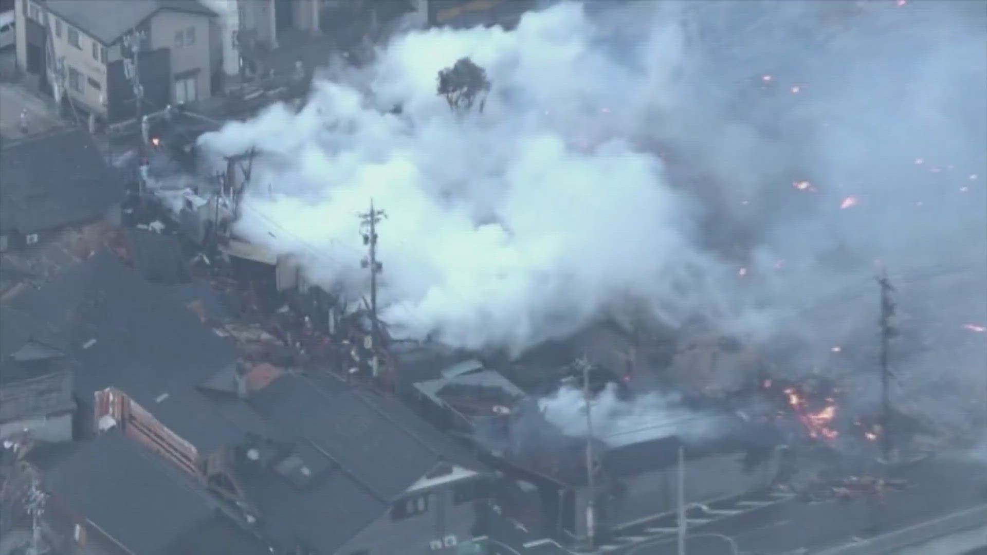 At least 57 people are dead after an earthquake in Japan on New Year's Day.