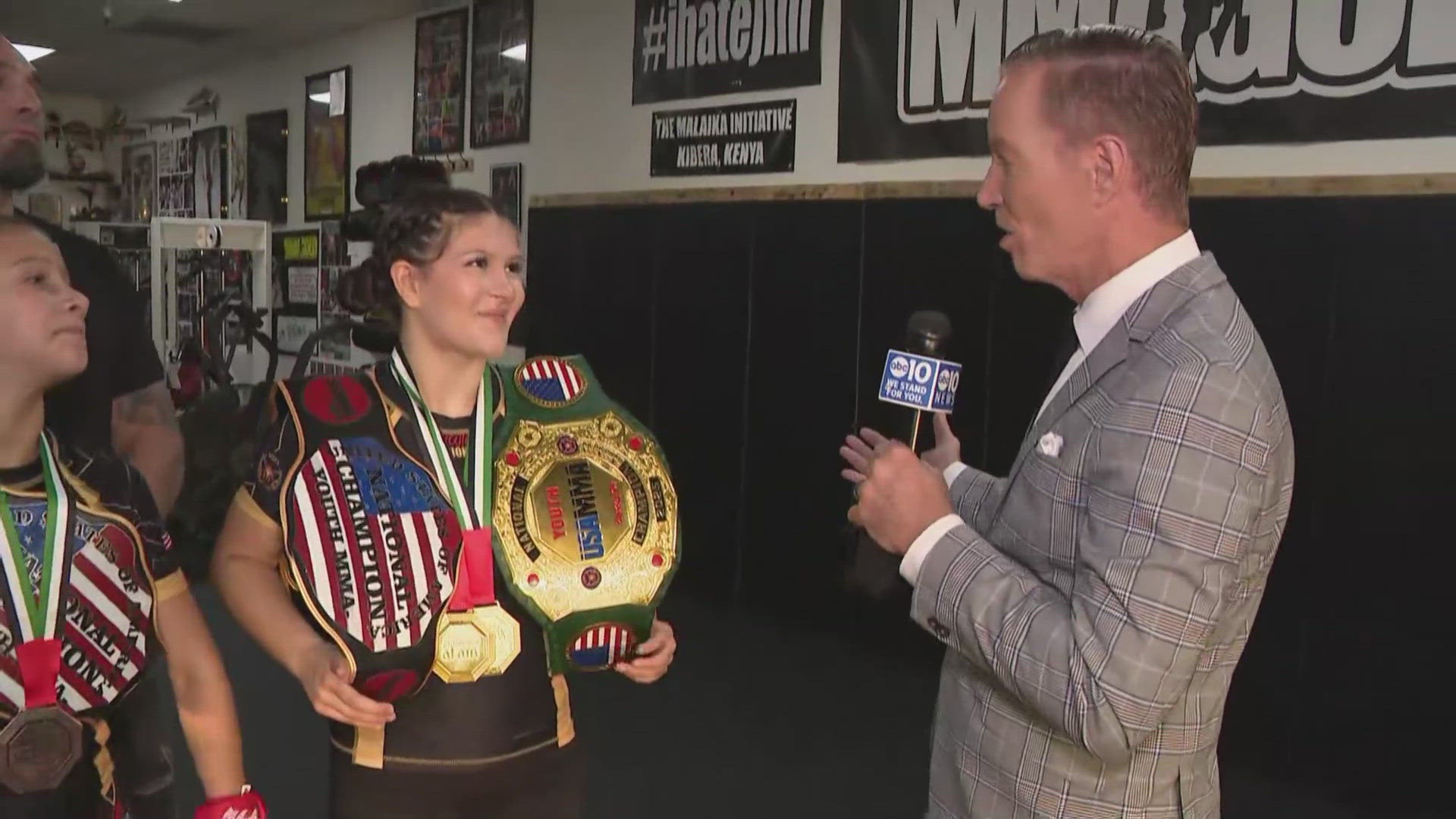 In Citrus Heights, a 14-year-old is returning from Dubai as an MMA world champion, marking her second time holding the title. 