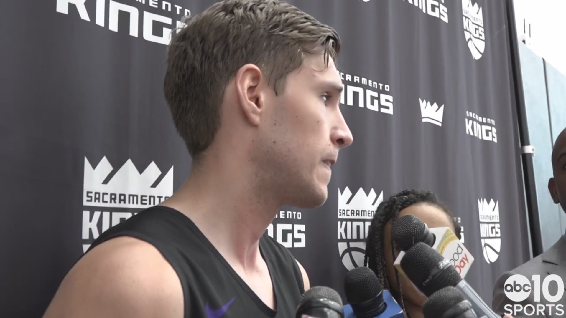 Davidson shooting guard Jon Axel Gudmundsson talks about his pre-draft workout in Sacramento with the Kings and growing up in iceland, where he started his basketball journey.