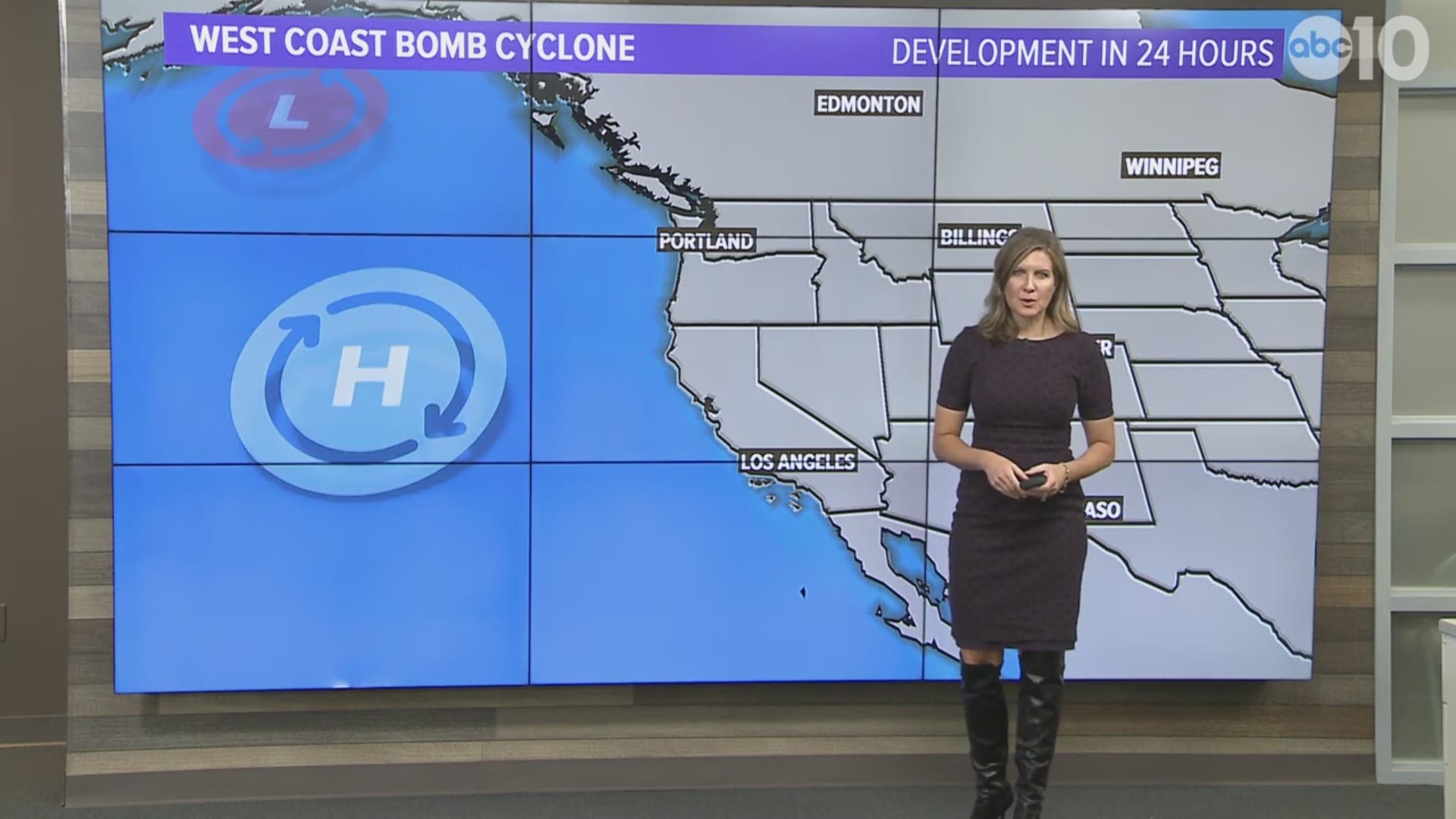 Bomb Cyclone explained by meteorologist Monica Woods.