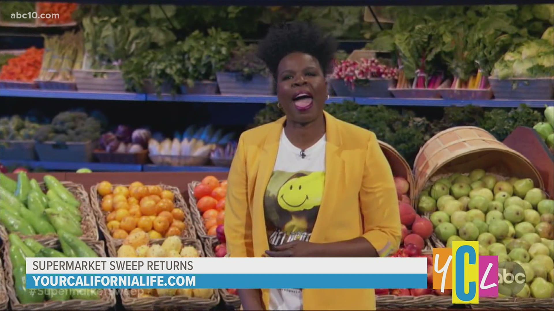 Supermarket Sweep host Leslie Jones talks to YCL about the popular game shows reboot and what's as stake as contestants race up and down grocery aisles!