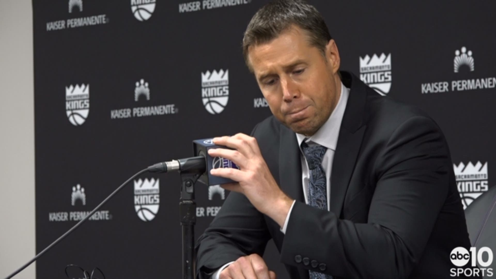 Kings head coach Dave Joerger talks about his team's effort in the season opening loss to the Utah Jazz, after losing to them by 39 last week in an exhibition game in Sacramento. Joerger talks about the offensive output from Willie Cauley-Stein and the debut of rookies Harry Giles and Marvin Bagley III.