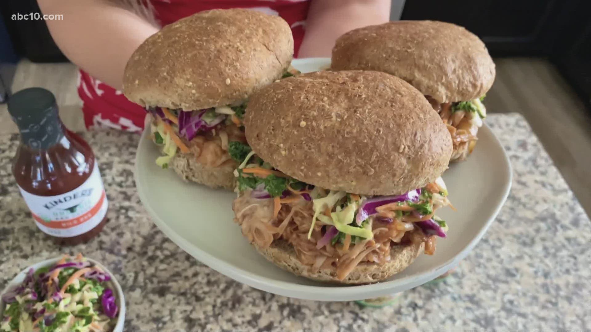 A backyard bbq can be delicious even without the meat. Megan Evan's shares her recipe for flavorful jackfruit sandwiches!