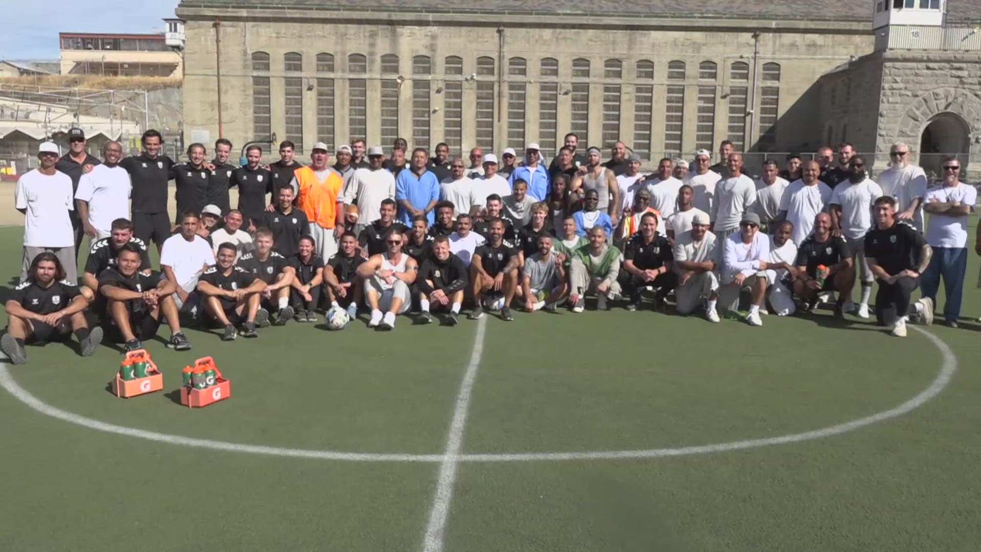 Over the last 7 years, Sacramento Republic FC holds training sessions in the yard at Folsom State Prison with the inmates.