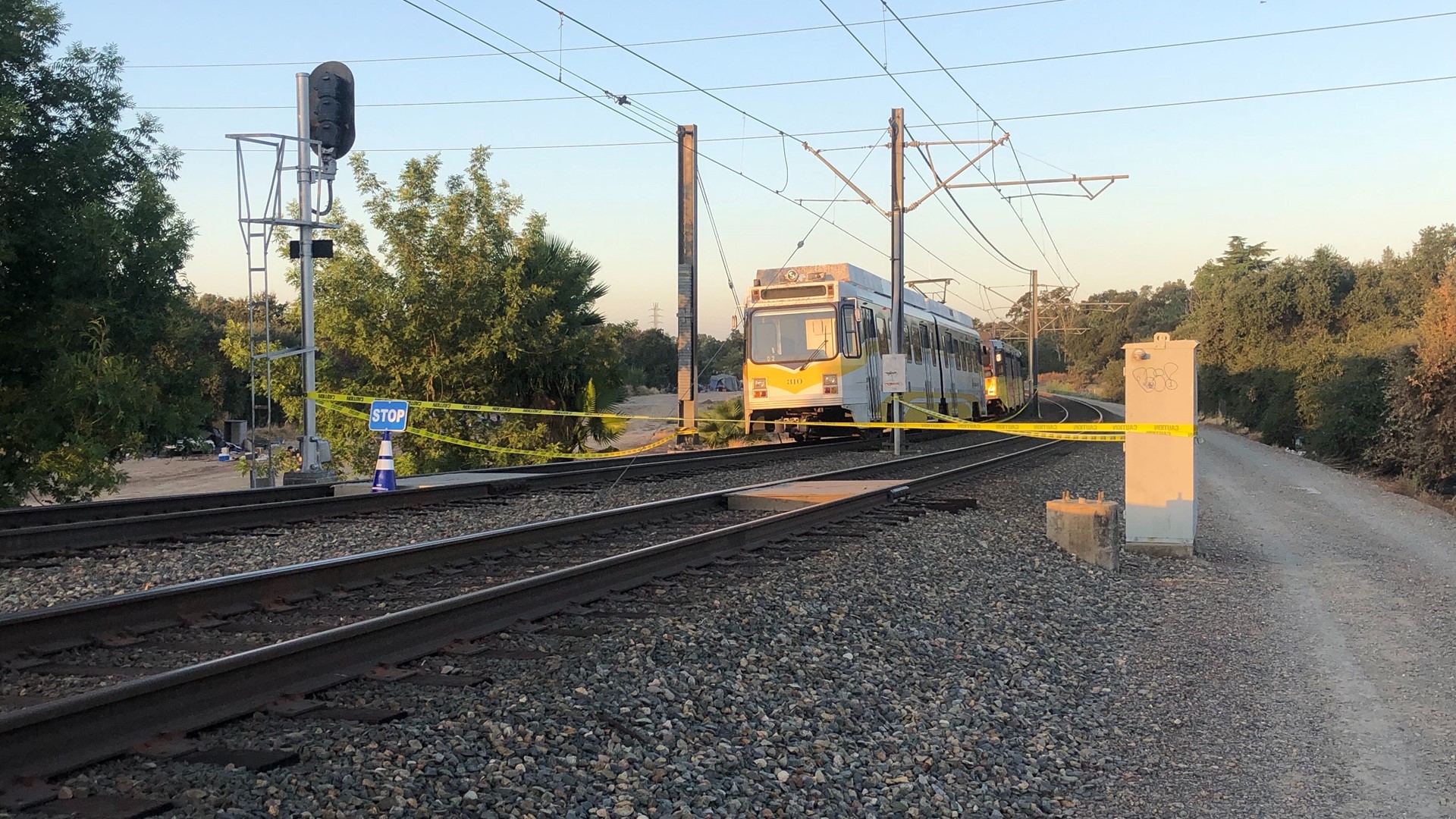 An investigation is underway to determine why a Sacramento light rail commuter train struck a maintenance train, injuring 27 people on board.