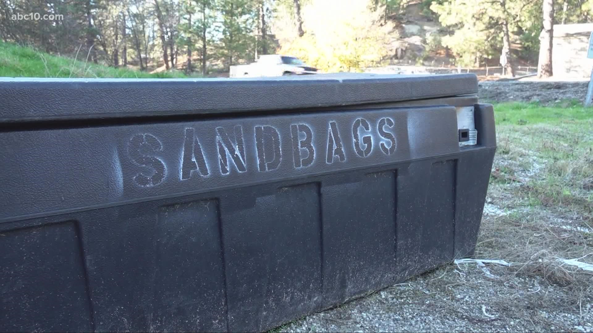 With heavy rain expected to hit Northern California in the next few days, residents are stocking up on sandbags in case of a flood.