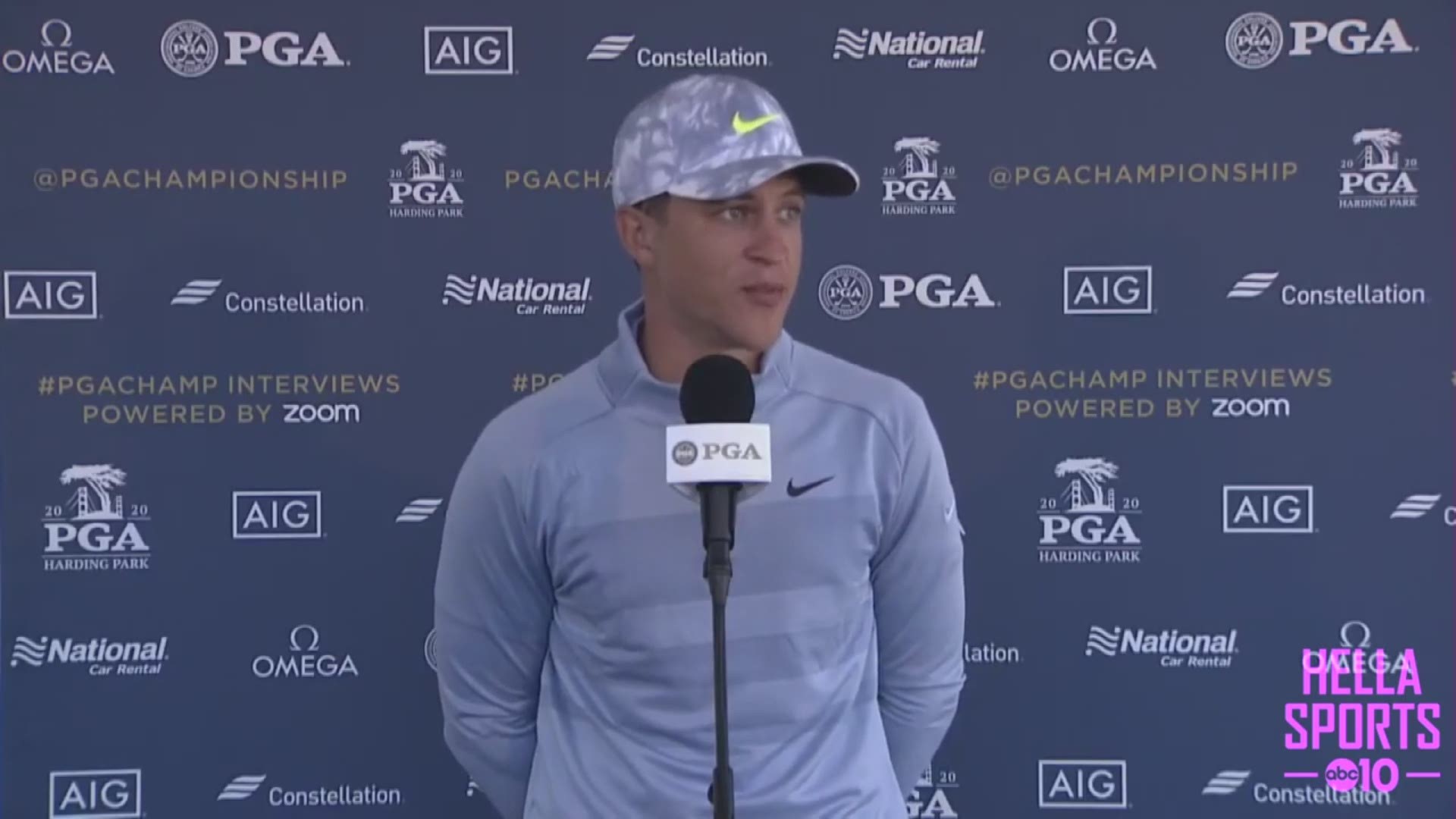 Cameron Champ On Carding A Second Round 64 To Climb The Pga Championship Leaderboard At Harding Park Abc10 Com