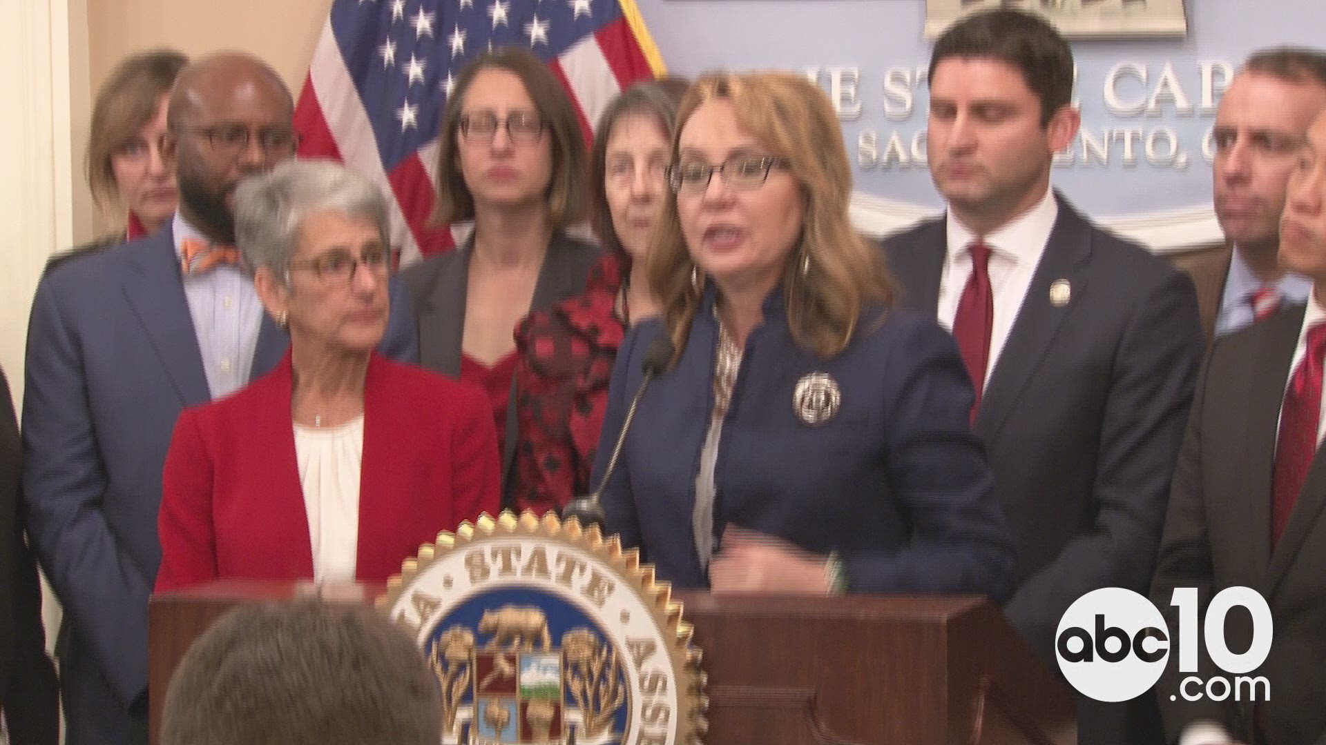 Former Congresswoman Gabrielle Giffords and other California legislators met at the State Capitol on Monday morning to announce plans for advocating for tighter gun control.