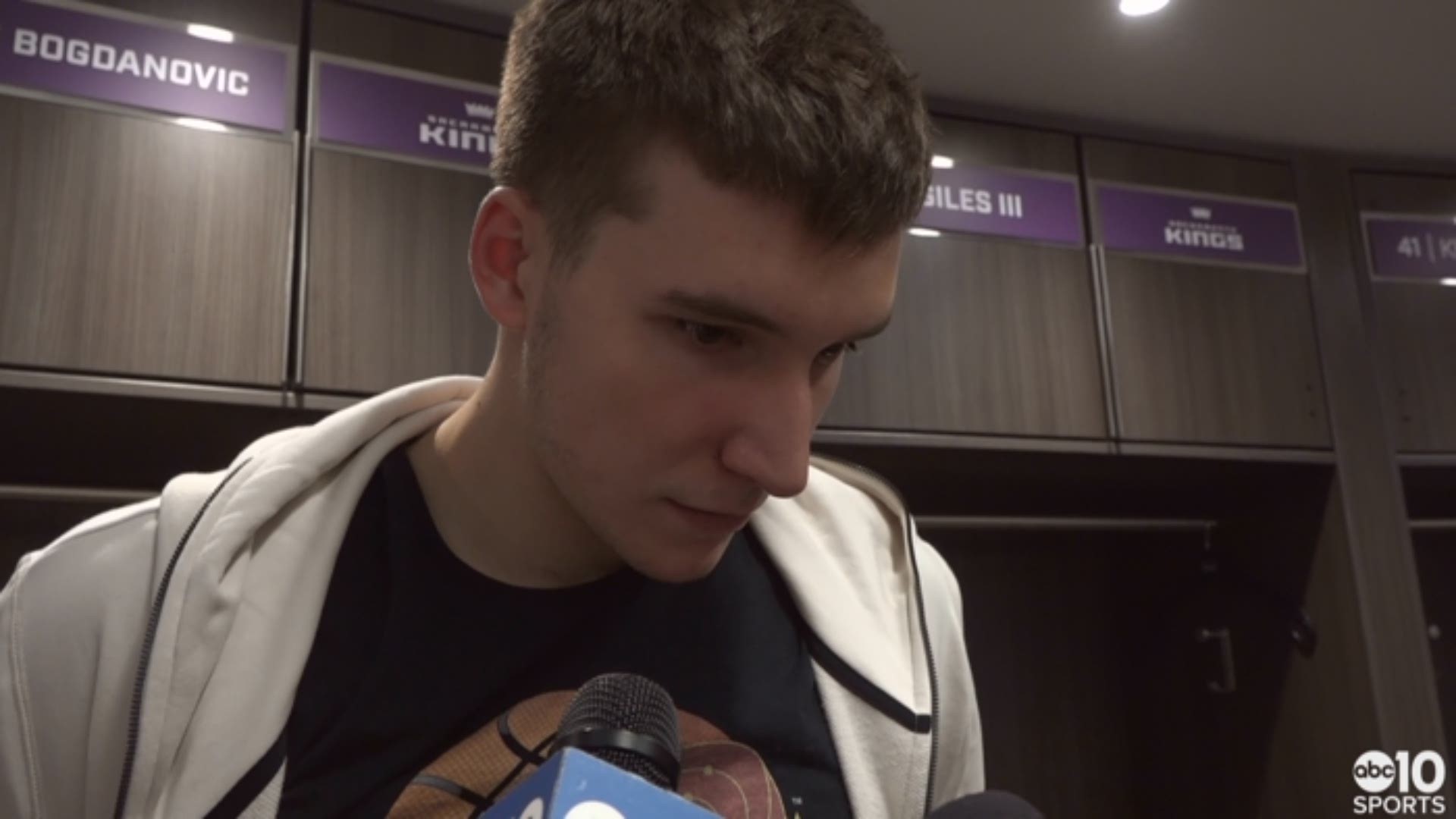 Kings guard/forward Bogdan Bogdanovic breaks-down Monday's win in Sacramento over the San Antonio Spurs, his 22-point performance after returning from injury this past week, and the team's goal for playoffs.