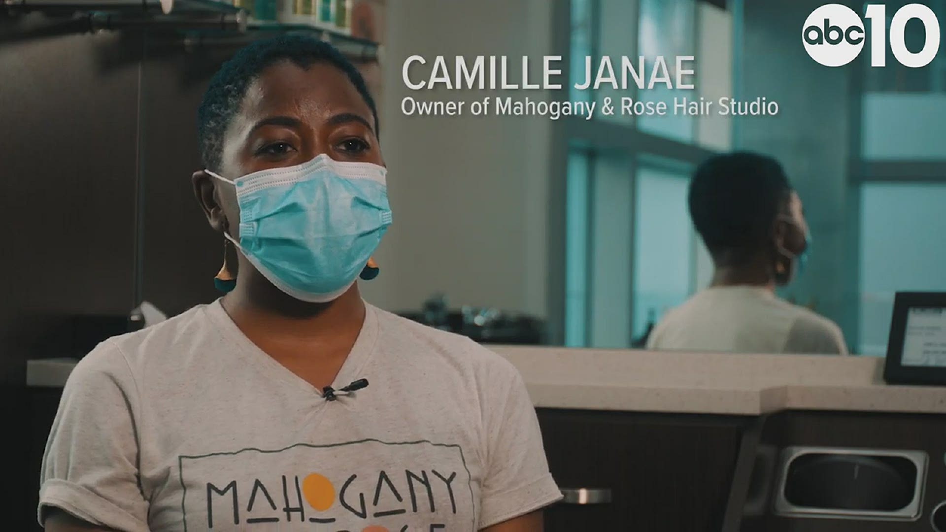 Monica Coleman spoke with Camille Janae, the owner of Mahogany & Rose Hair Studio, a Black-owned salon that caters to those seeking services for their natural hair.