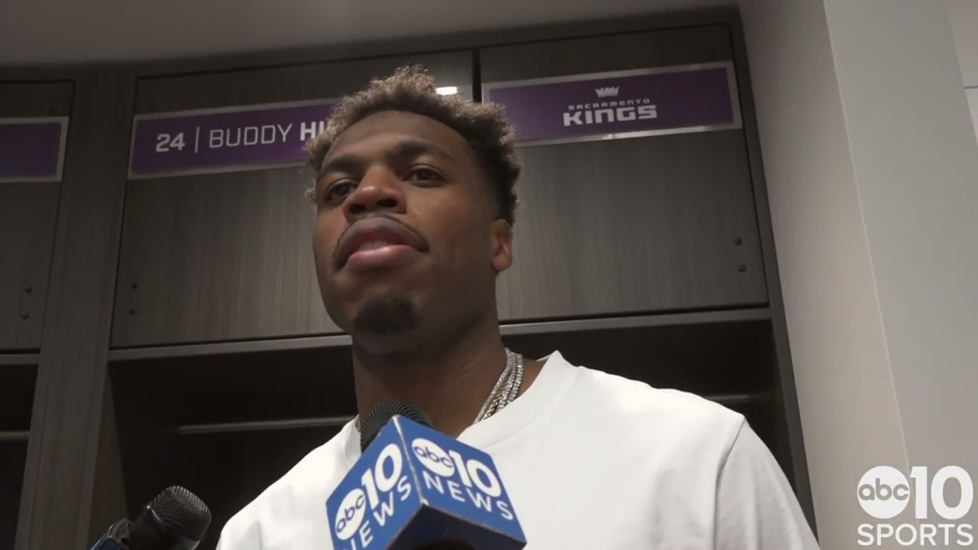 Kings shooting guard Buddy Hield discusses the team’s fifth straight loss to open the season after losing to the Charlotte Hornets.
