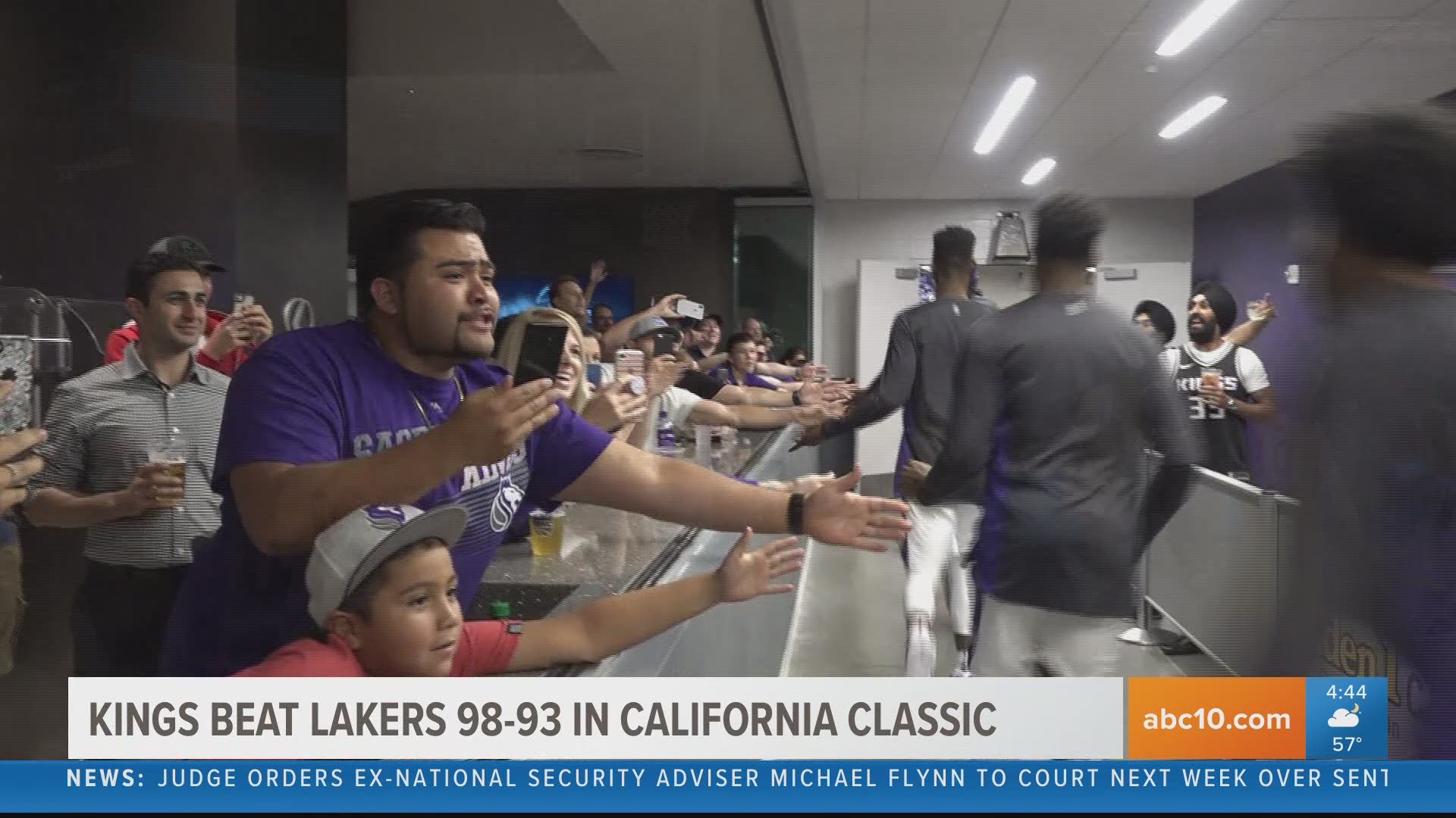 The Kings open the first ever California Classic with a 98-93 win over the rival Lakers.