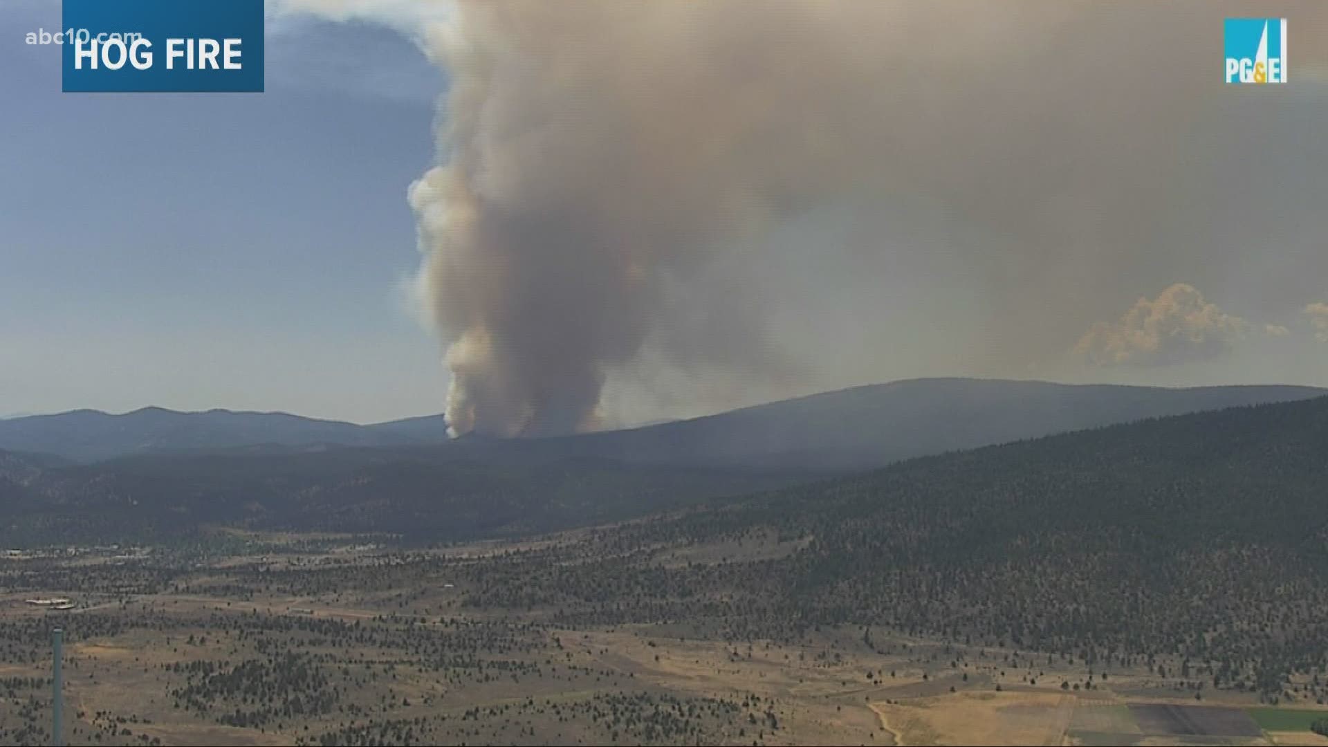 The Hog Fire burning in Lassen County exploded to 5,200 acres as fire crews continue working to contain the blaze.