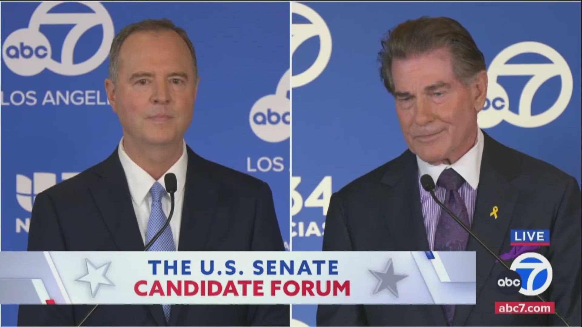 Senate hopefuls Steve Garvey and Adam Schiff clashed on the debate stage on topics like gun control and California's high cost of living.