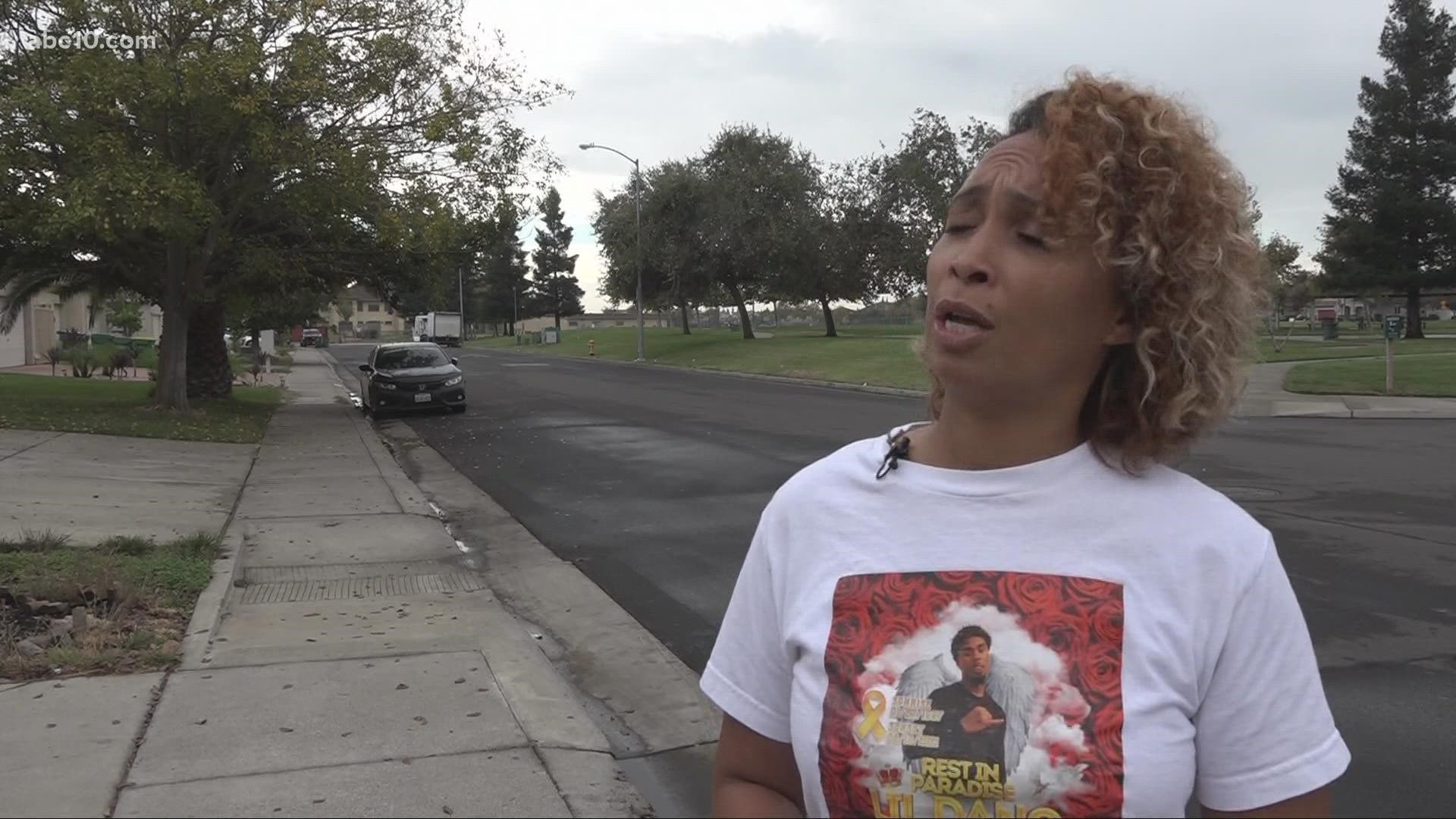A grieving Stockton mother is looking for answers about why her son was gunned down this summer.