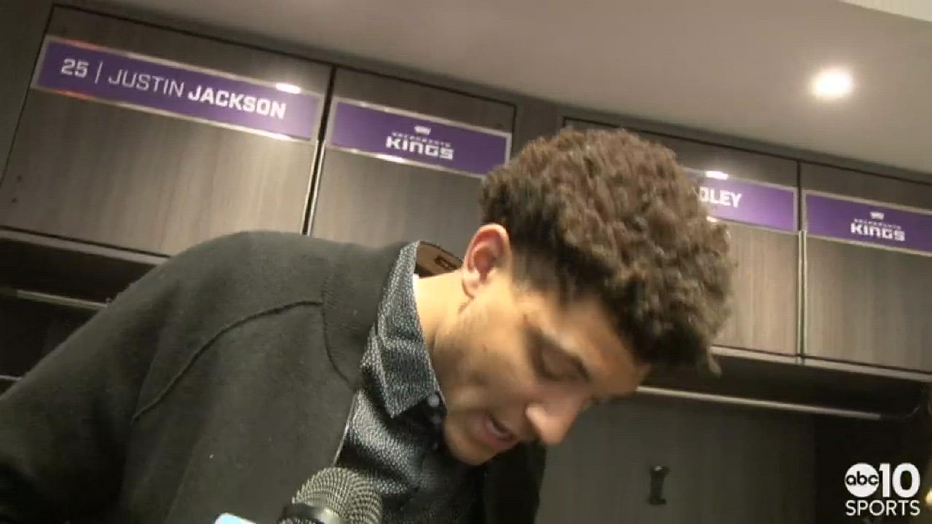 Kings forward Justin Jackson talks about Sunday's win over the Knicks, the faith the team has in Skal Labissiere to take a clutch shot like he did in the victory and his own shot selection.