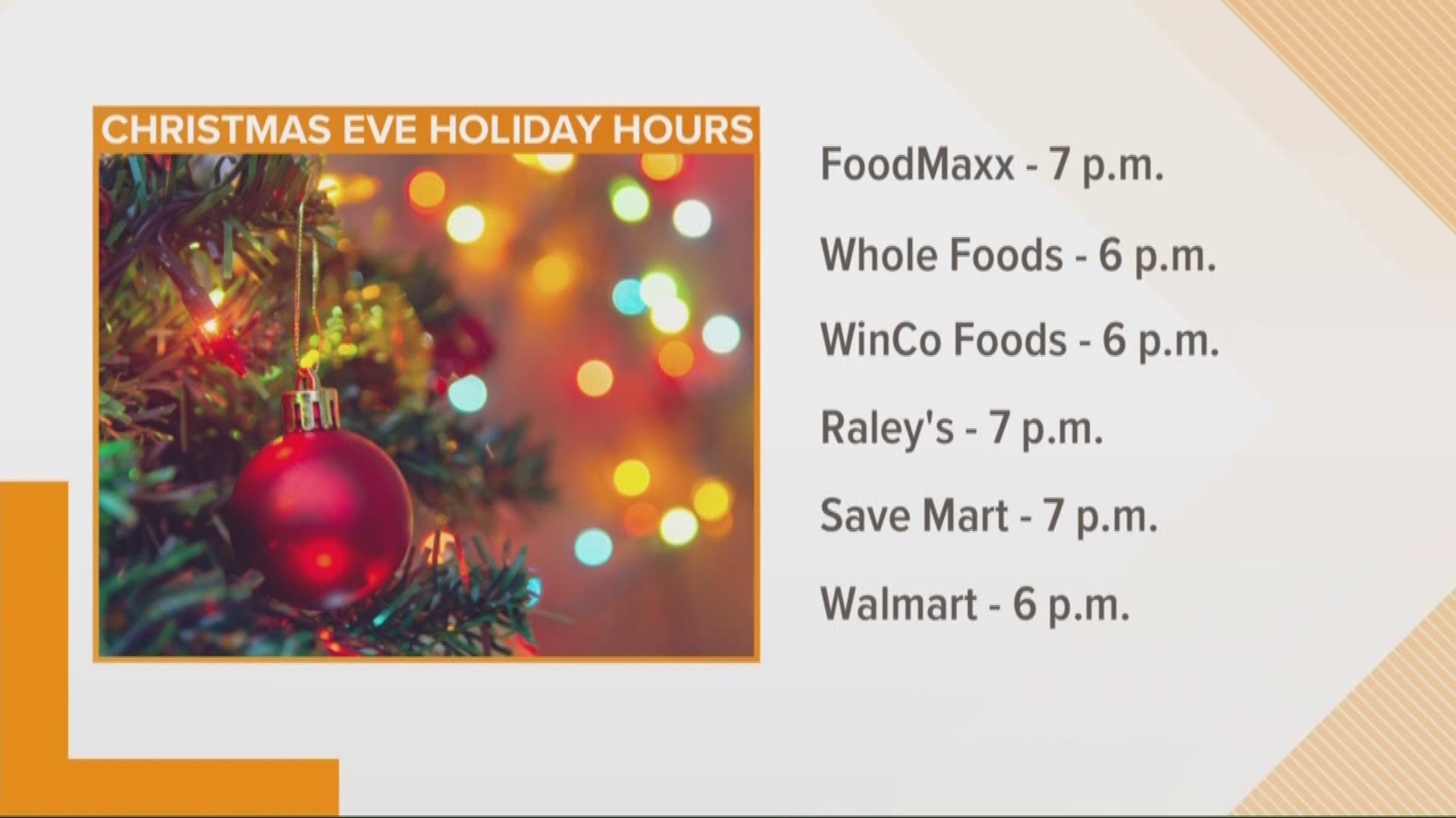 Christmas and Christmas Eve might not be the best time to forget something at the grocery store. You won't have many choices as the clock winds down.