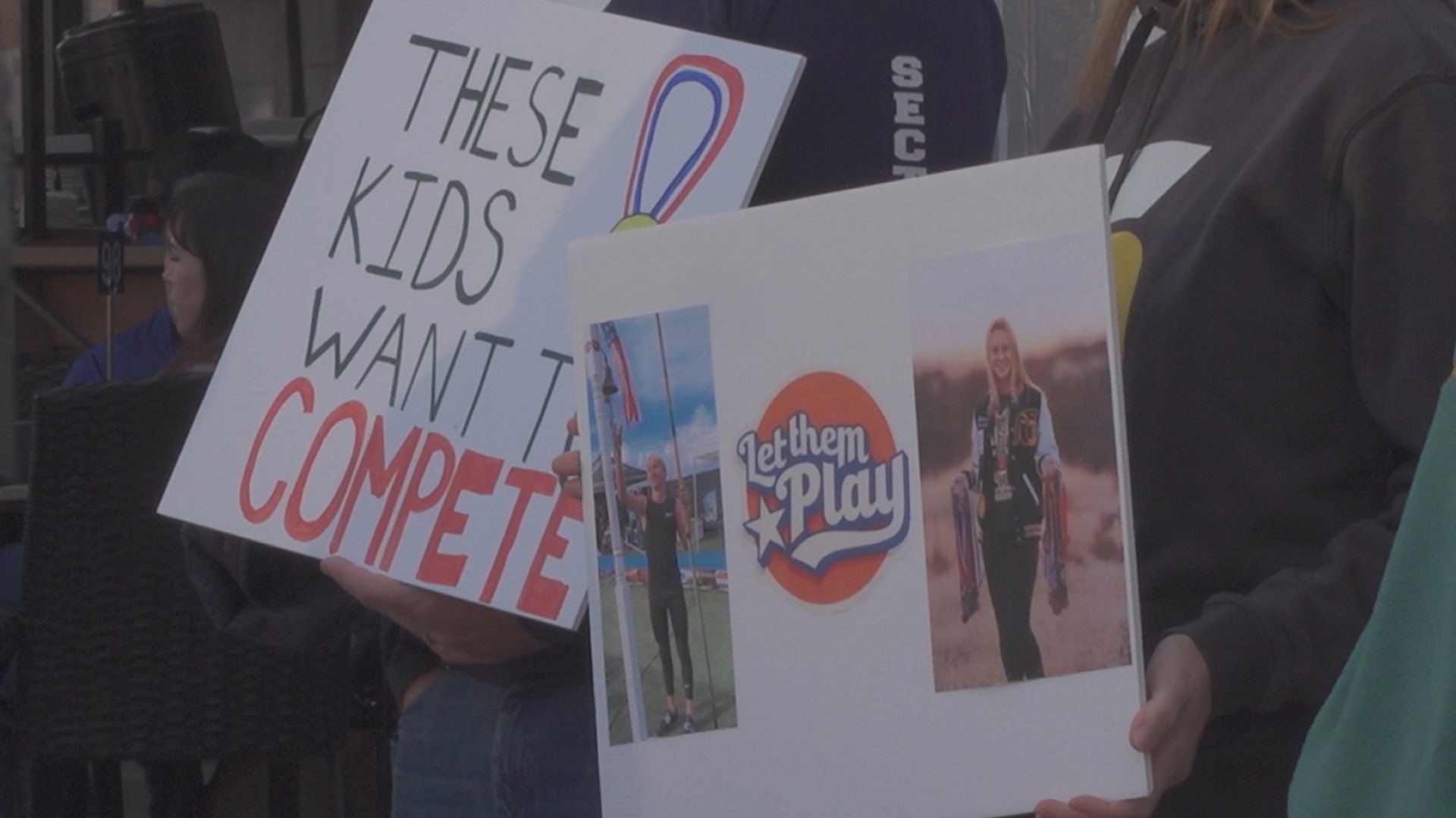 Organizers of the 'Let Them Play' rally say California is one of only seven states in the country that isn't allowing youth right now because of the pandemic.