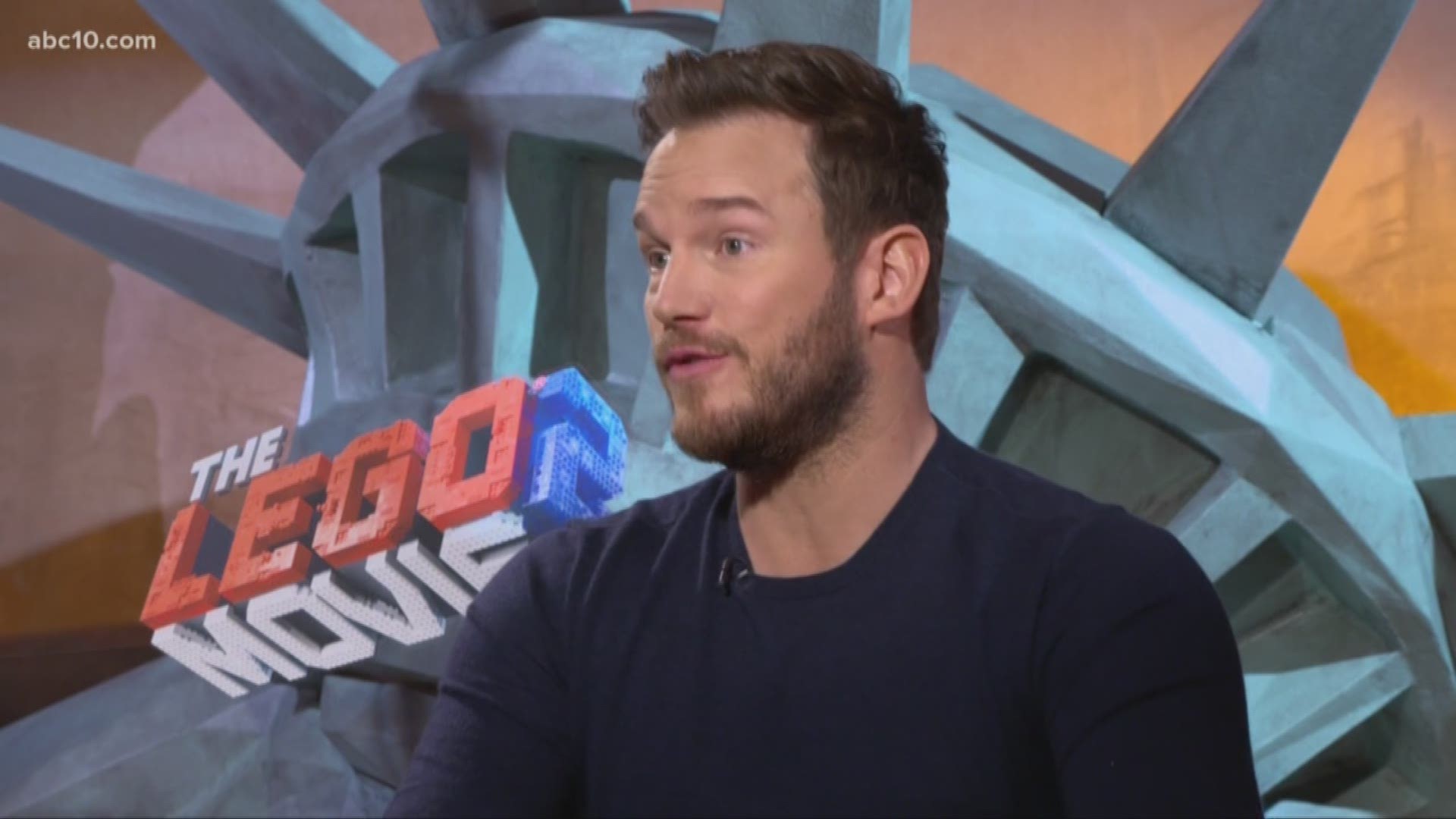 Mark S. Allen talks to Chris Pratt about voicing two characters in "Lego Movie 2," and who Elizabeth Banks thinks he's more like.
