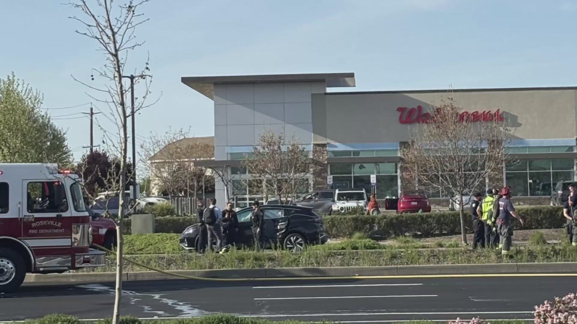 The crash was reported in the area of Blue Oaks Boulevard and Woodcreek Oaks Boulevard.