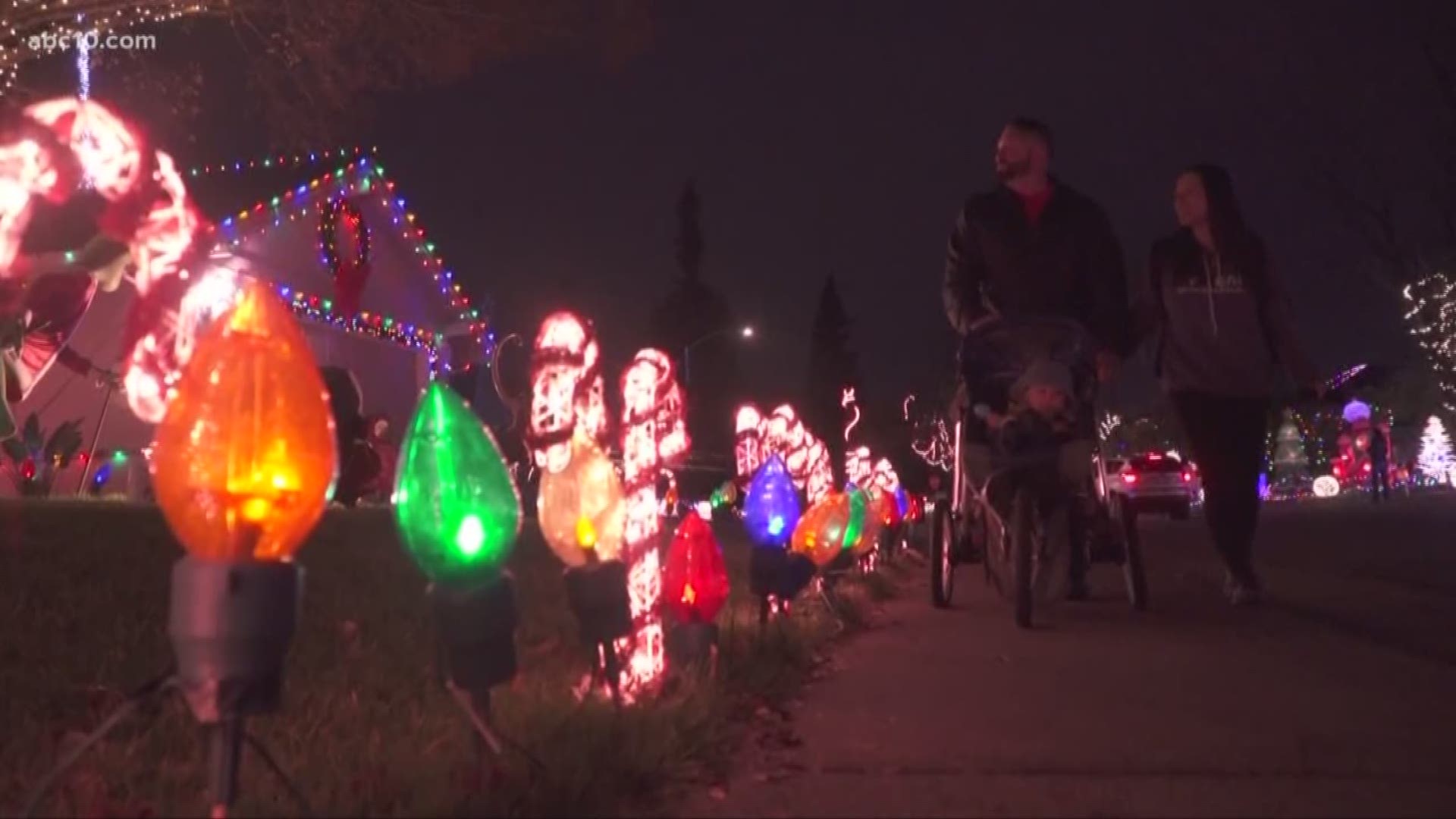 It's that time of year again where people are creating incredible displays. A neighborhood in Orangevale is famous for them. But now they are getting noticed by someone very famous.