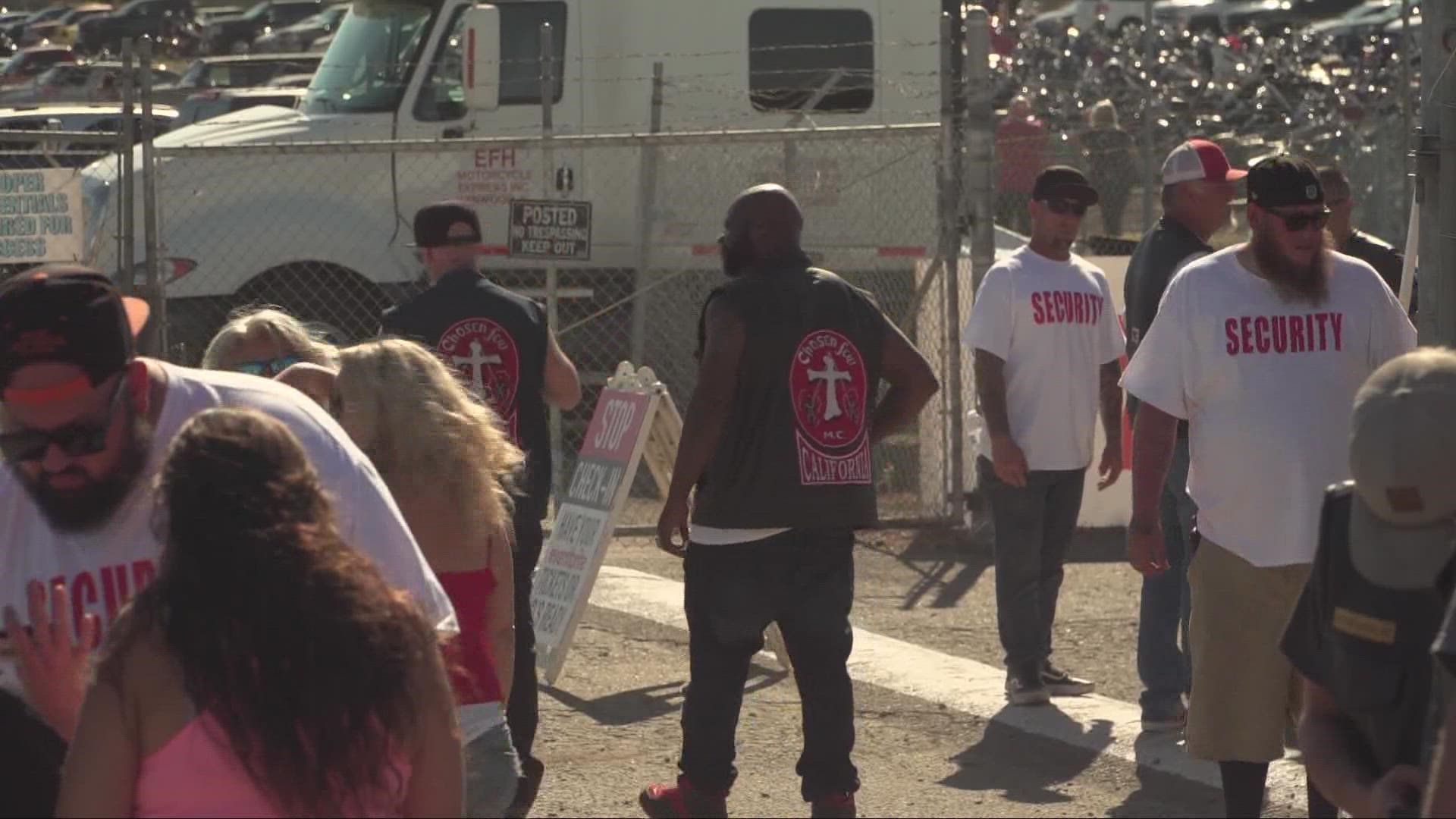 Thousands mourn Hells Angels founder in Stockton, Saturday.