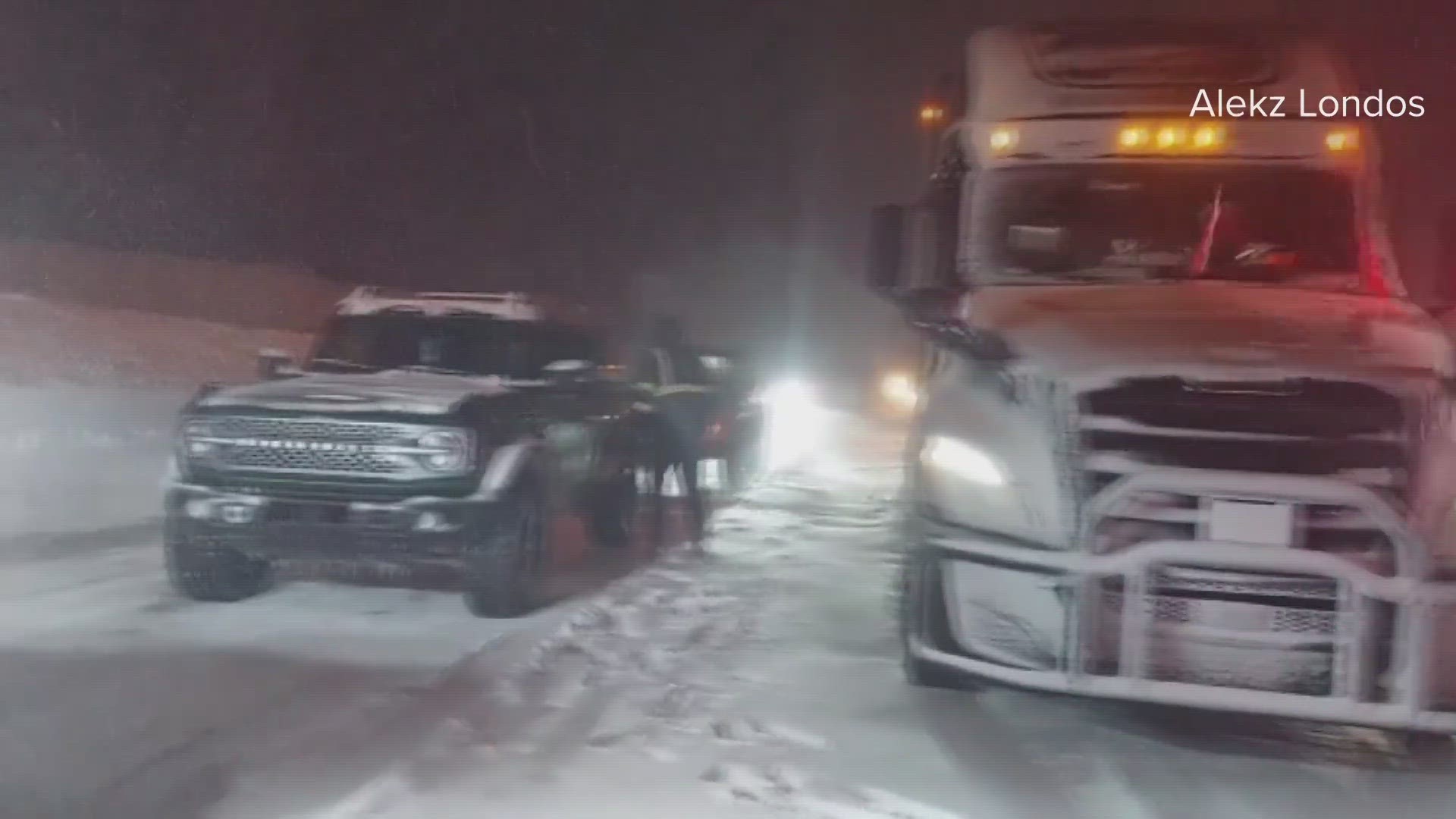 Truck drivers were able to get back on Interstate 80 for a time, until conditions and spinouts caused another temporary closure.