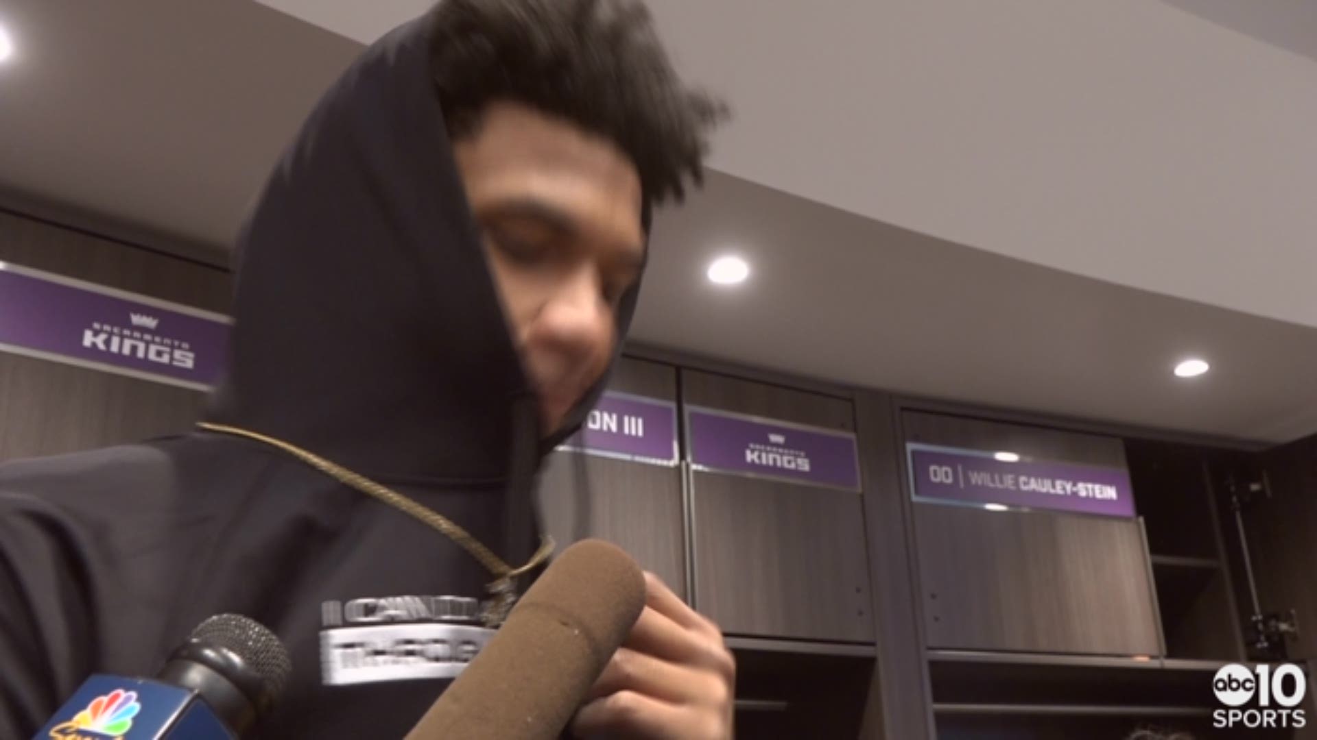 Kings rookie Marvin Bagley III talks about his first career double-double following Monday's win over the Oklahoma City Thunder in Sacramento.