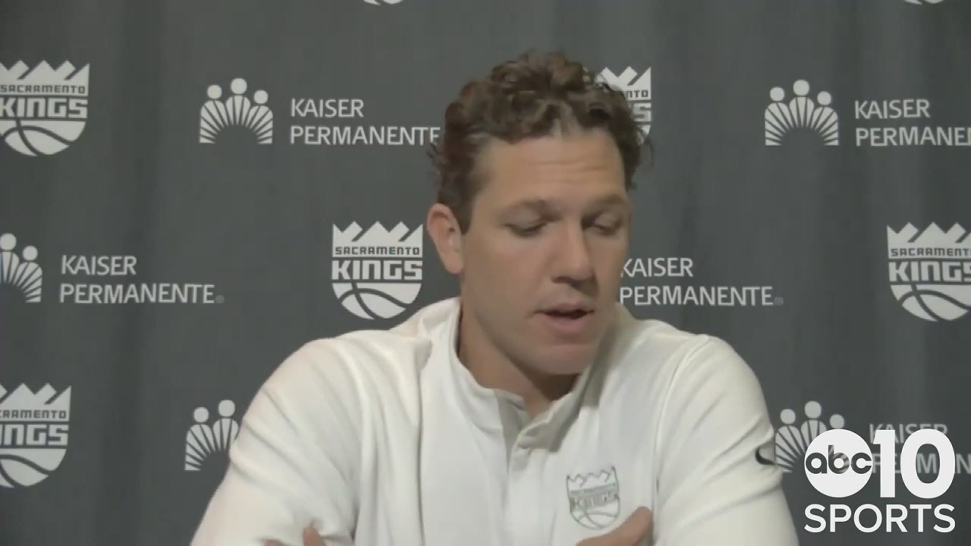Kings coach Luke Walton talks about Sunday's 126-98 victory over the Oklahoma City Thunder and the strides he's seen from Sacramento playing without key players.