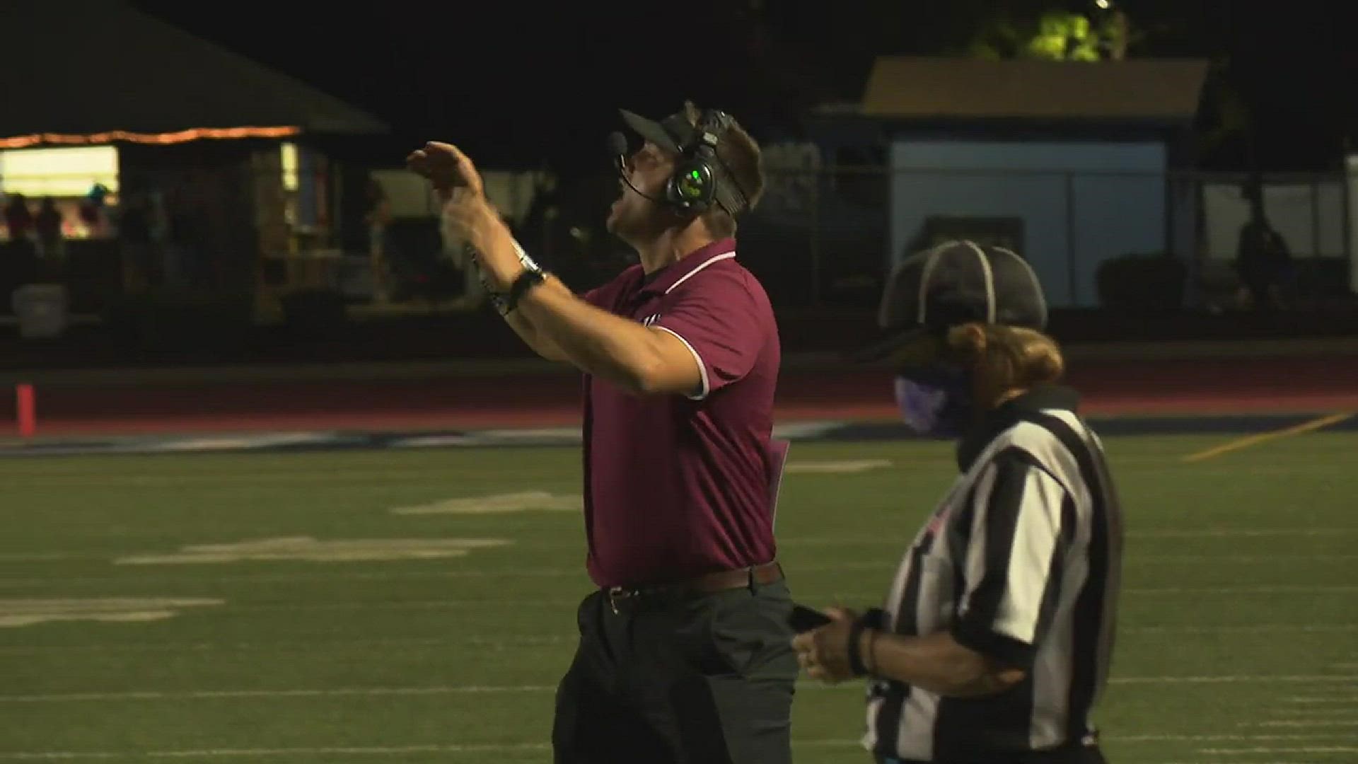 The Woodcreek Timberwolves improve to 4-0 with Friday's 28-0 shutout of the Oakmont Vikings.
